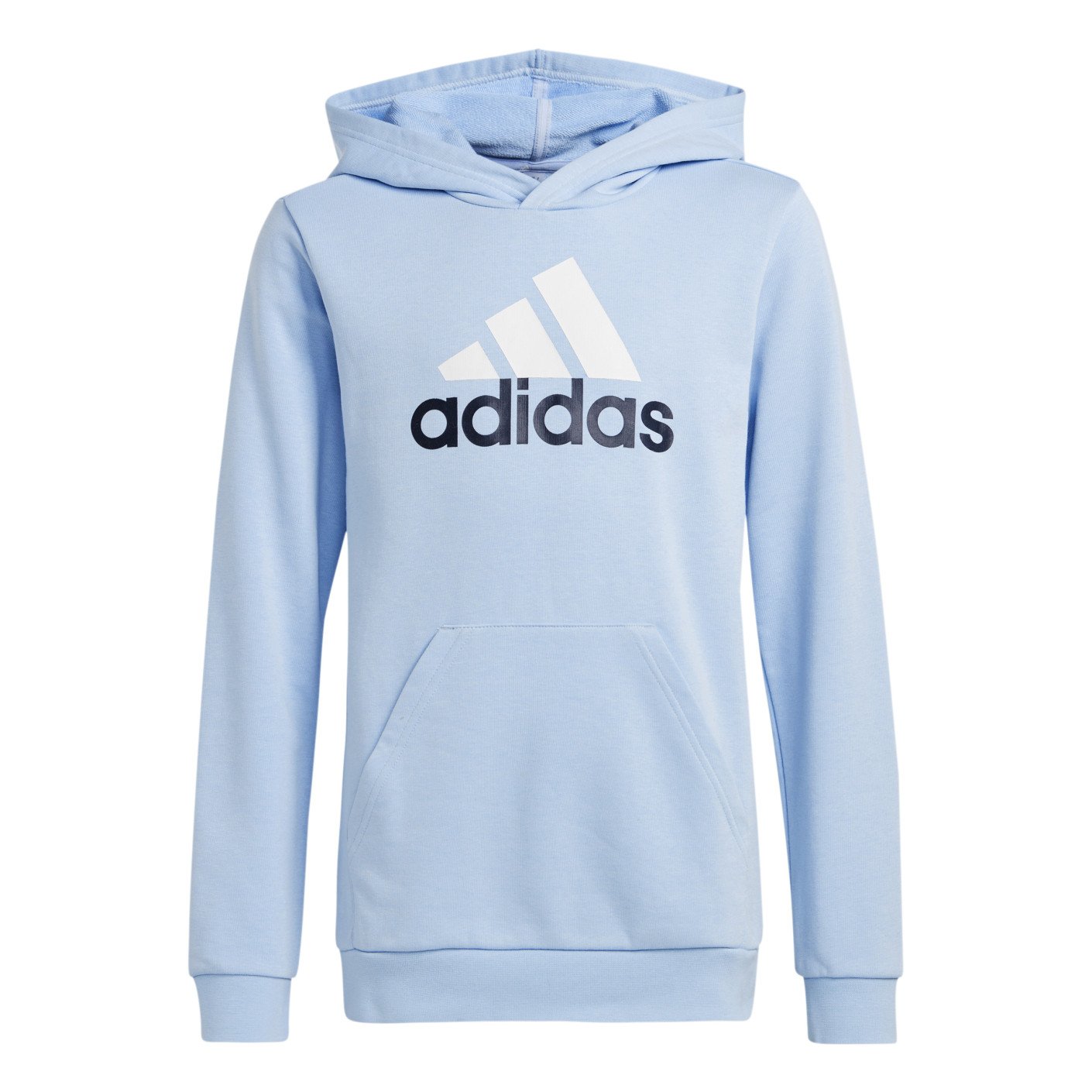 adidas Essentials Big Logo Sweat a Capuche Enfants Bleu Clair Blanc Noir