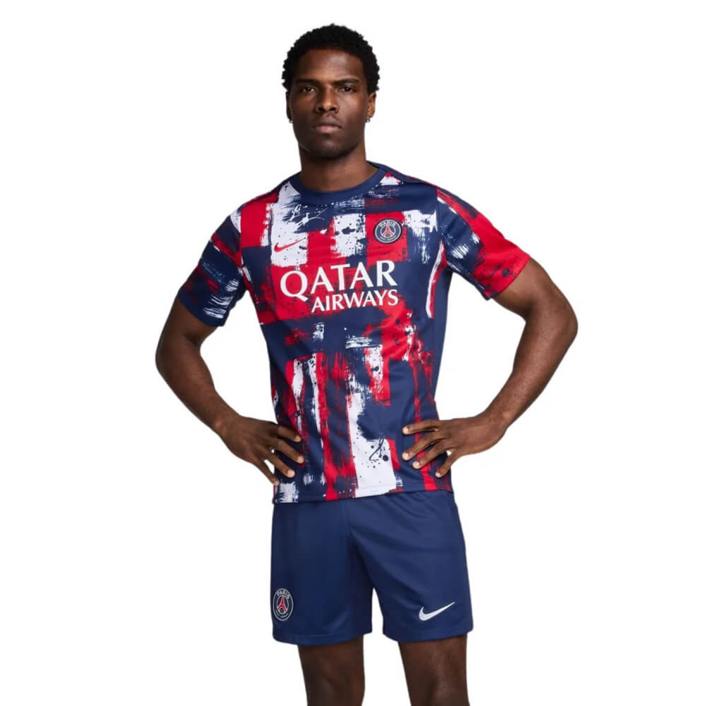 Nike Paris Saint Germain Pre-Match Trainingsset 2024-2025 Donkerblauw Rood