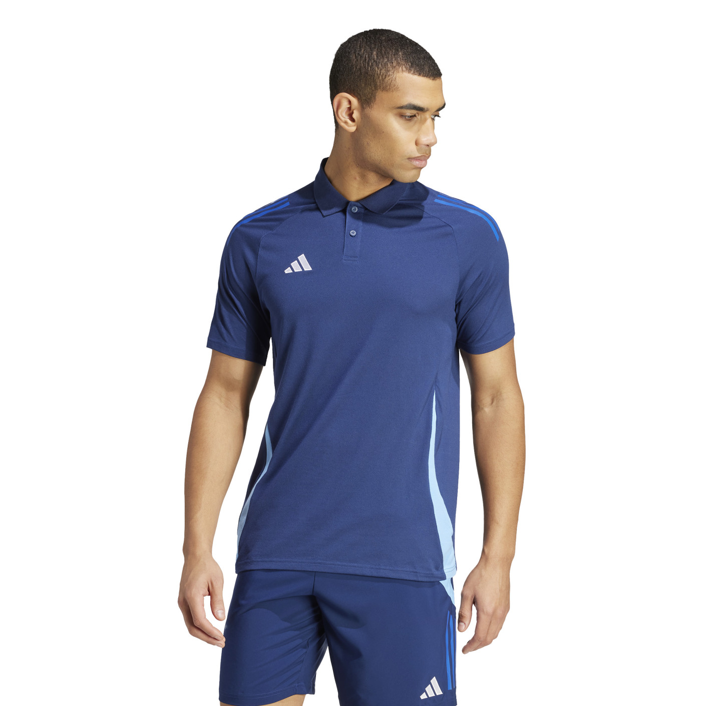 Polo de compétition adidas Tiro 24 bleu foncé