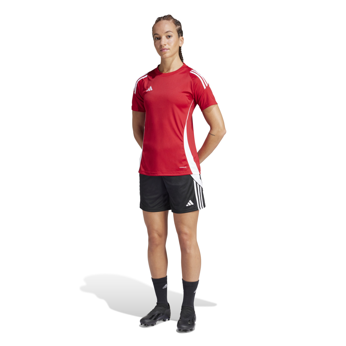 Ensemble d'entraînement adidas Tiro 24 pour femme rouge noir blanc