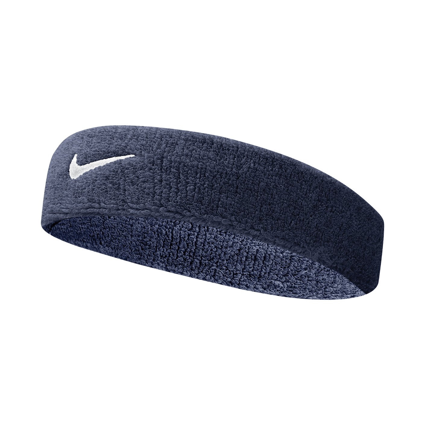 Nike Swoosh Hoofdband Donkerblauw Wit