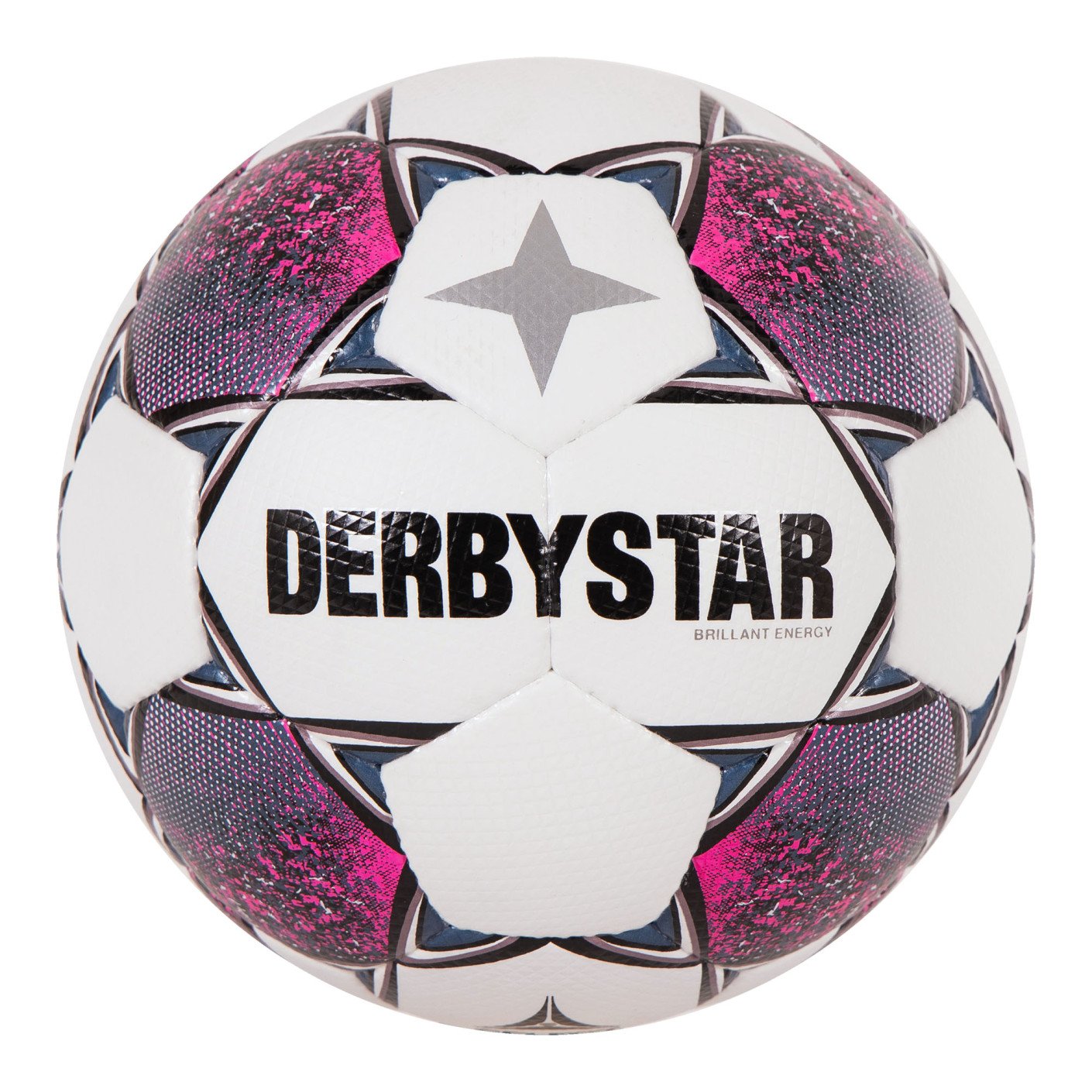 Derbystar Brillant Energy Voetbal Maat 5 Wit Roze Zwart