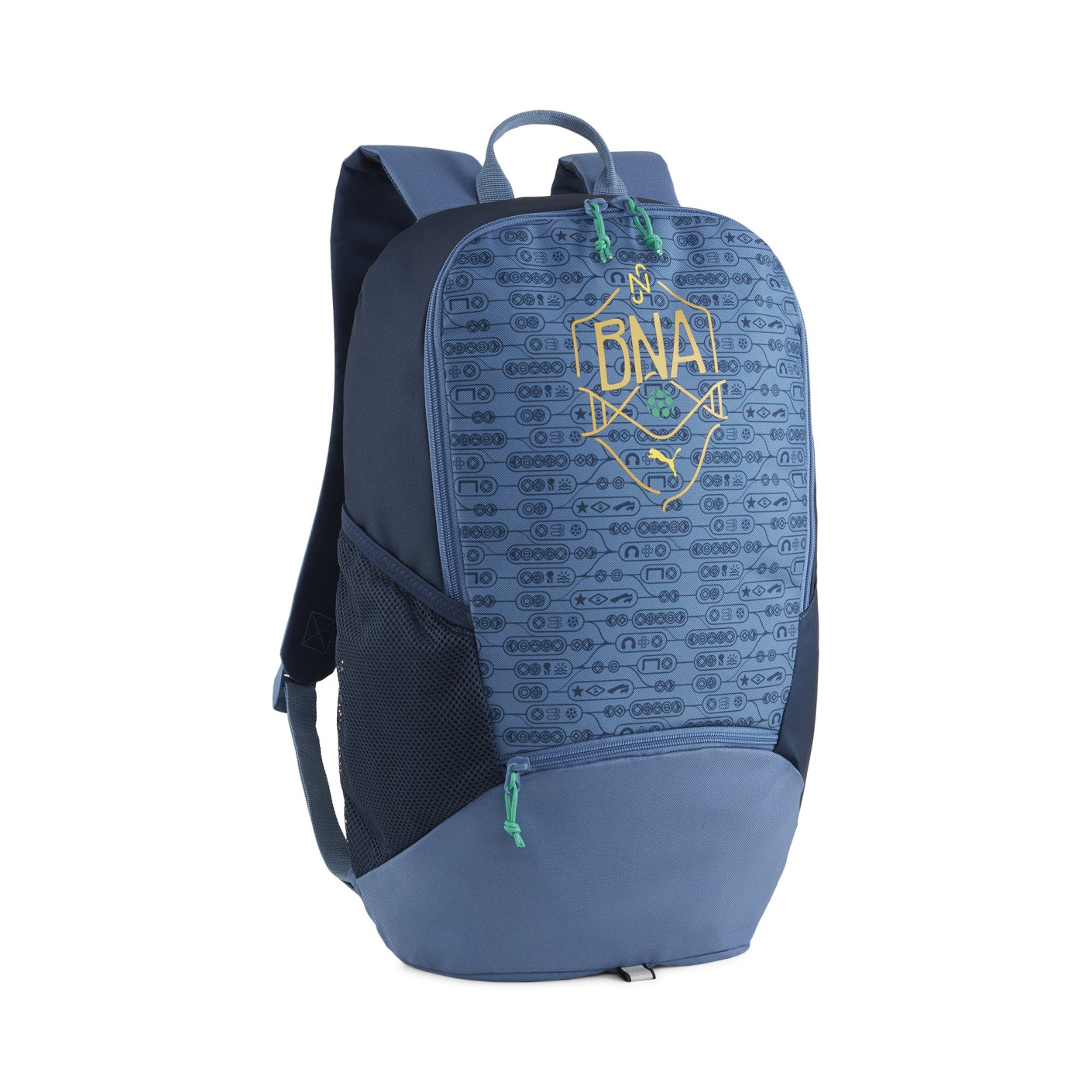 PUMA Neymar Jr. BNA Sac à Dos Bleu Doré Vert Jaune