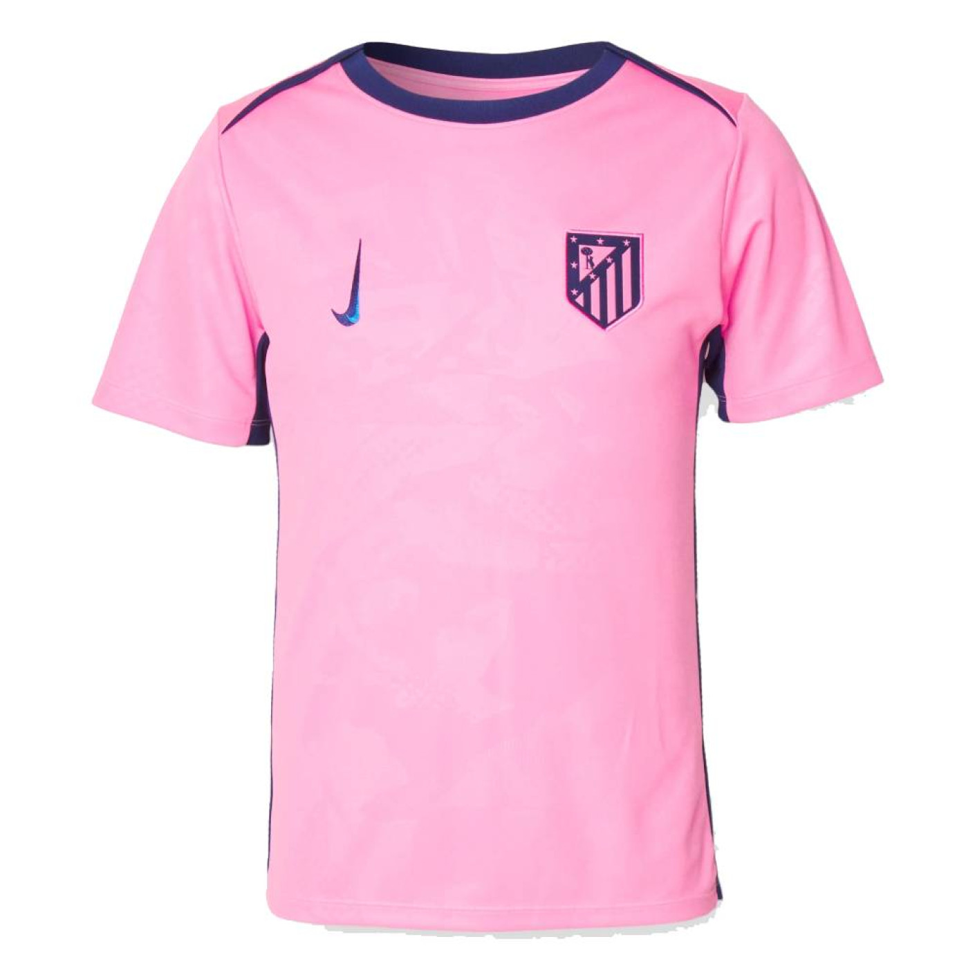 Nike Atletico Madrid Pre-Match Trainingsshirt 2024-2025 Roze Donkerblauw