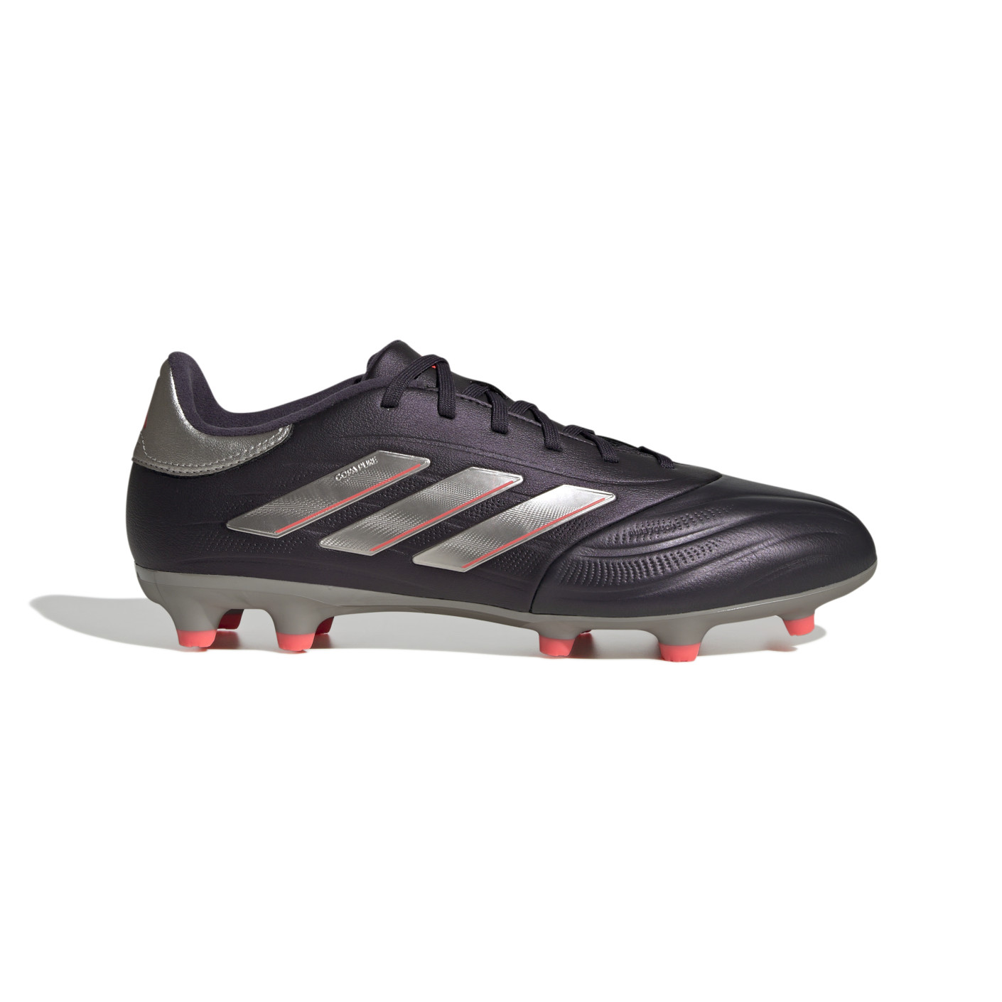 adidas Copa Pure 2 League Gazon Naturel Chaussures de Foot (FG) Mauve Foncé Argenté Rose