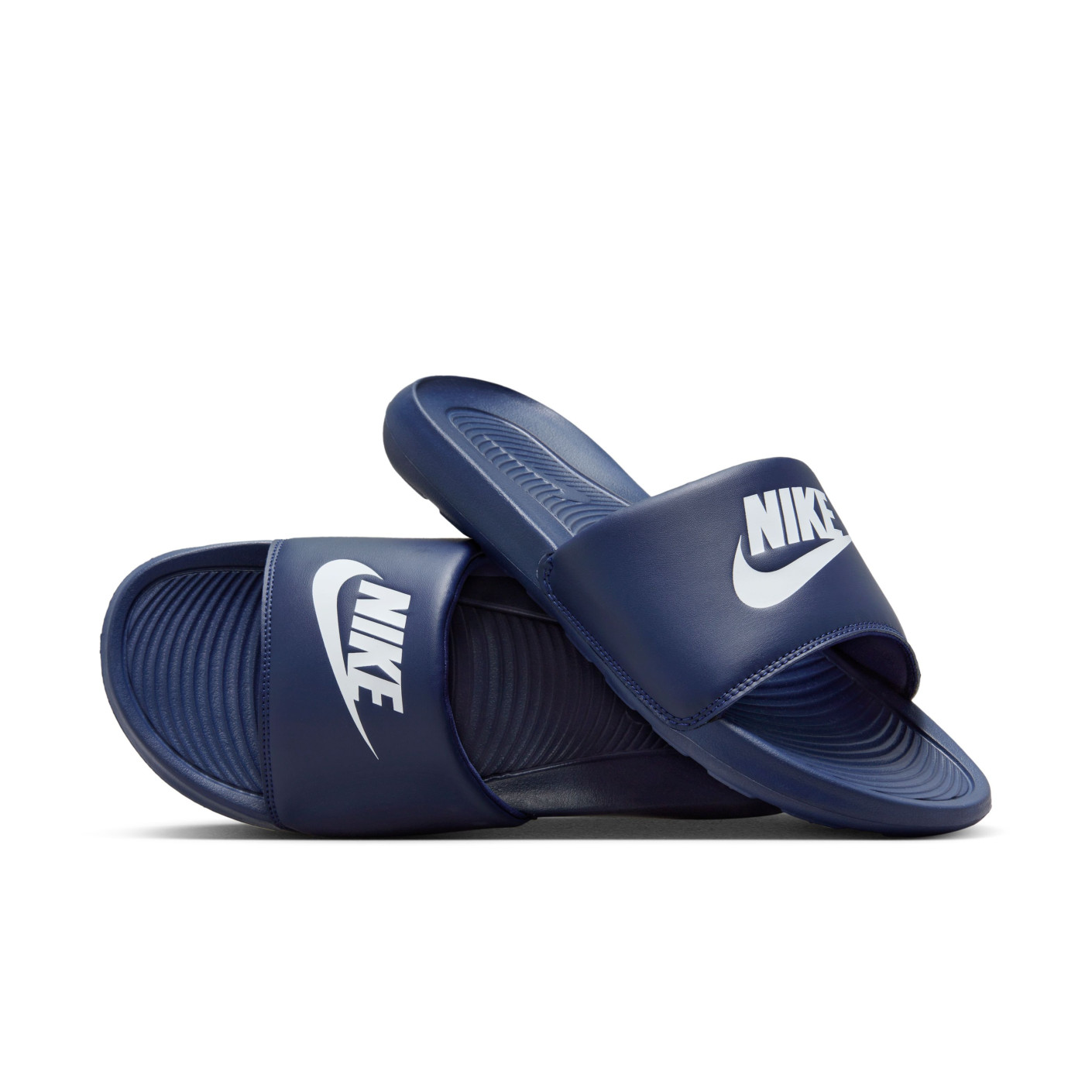 Nike Victori One Slippers Donkerblauw Wit