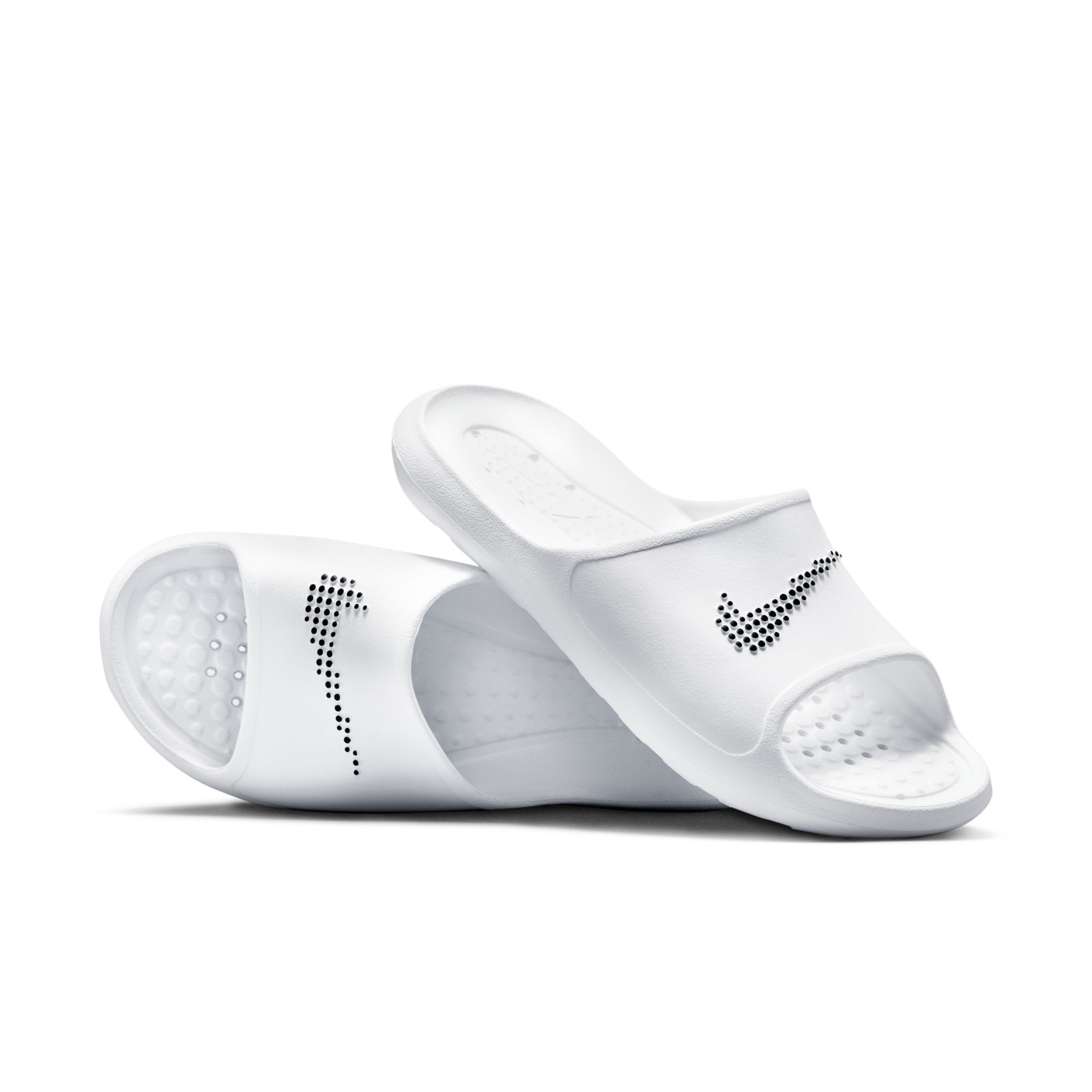 Claquettes Nike Victori One Shower blanches et noires