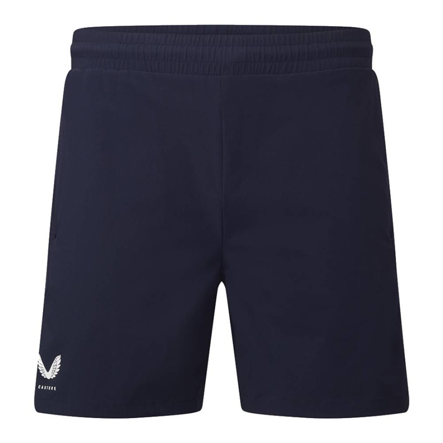 Short tissé Castore Apex 6 pouces bleu foncé blanc