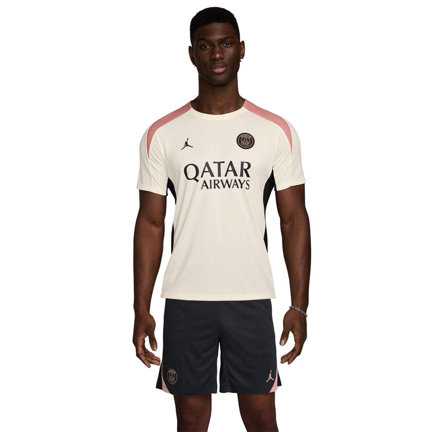 Nike Paris Saint Germain x Jordan Strike Ensemble Training 2024 2025 Blanc Casse Noir Rose