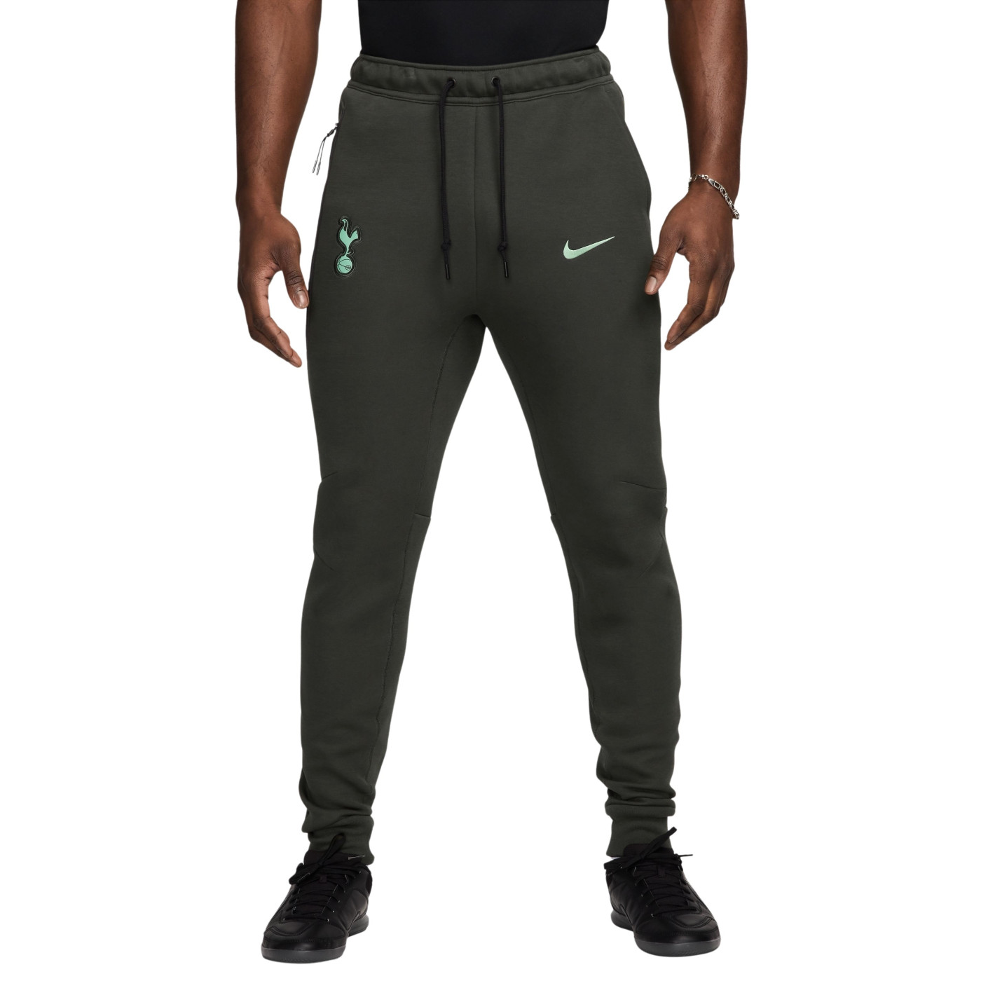 Nike Tottenham Hotspur Tech Fleece Pantalon de Jogging 2024-2025 Gris Foncé Vert Bleu Clair