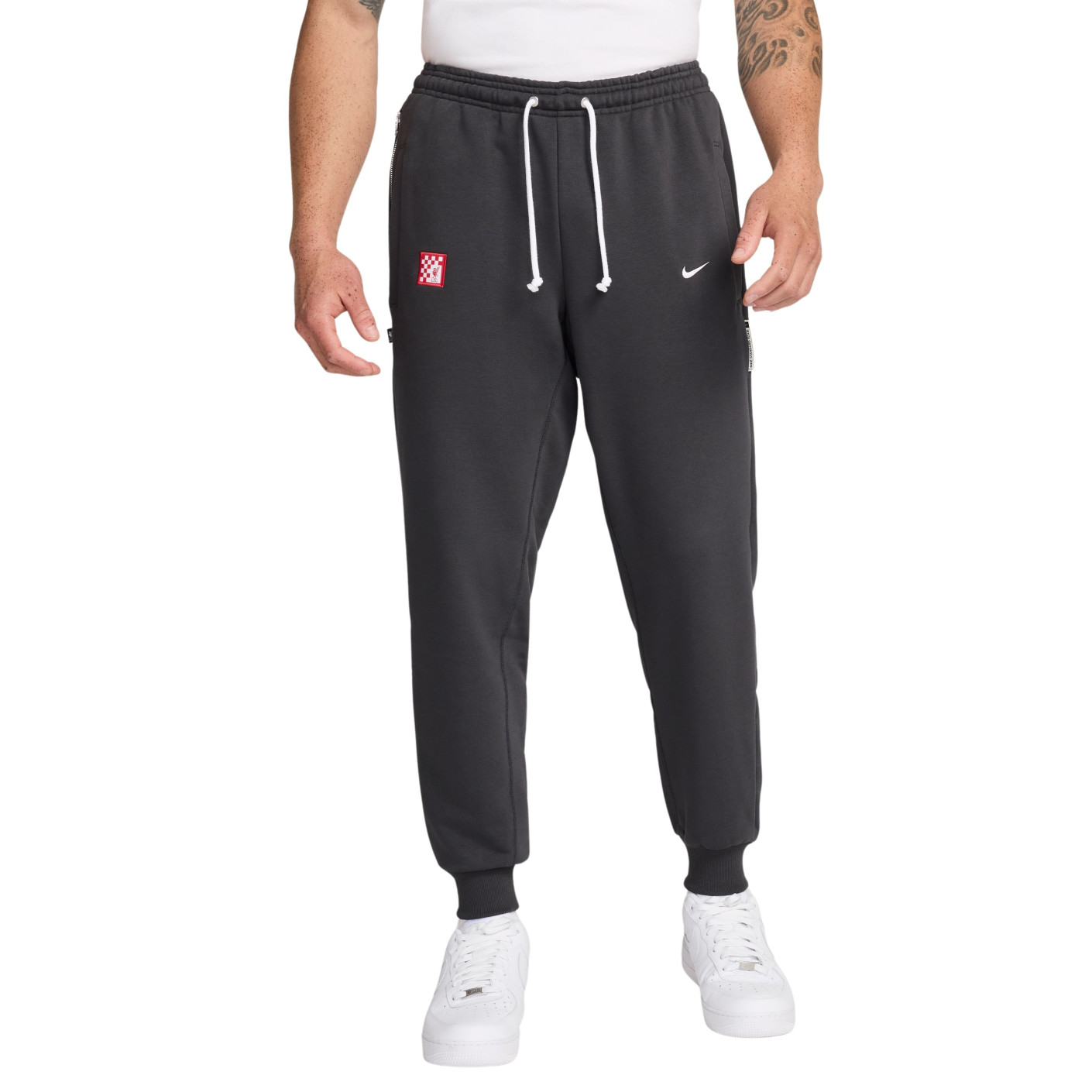 Nike Liverpool Taper Pantalon d'Entraînement 2024-2025 Gris Foncé Blanc