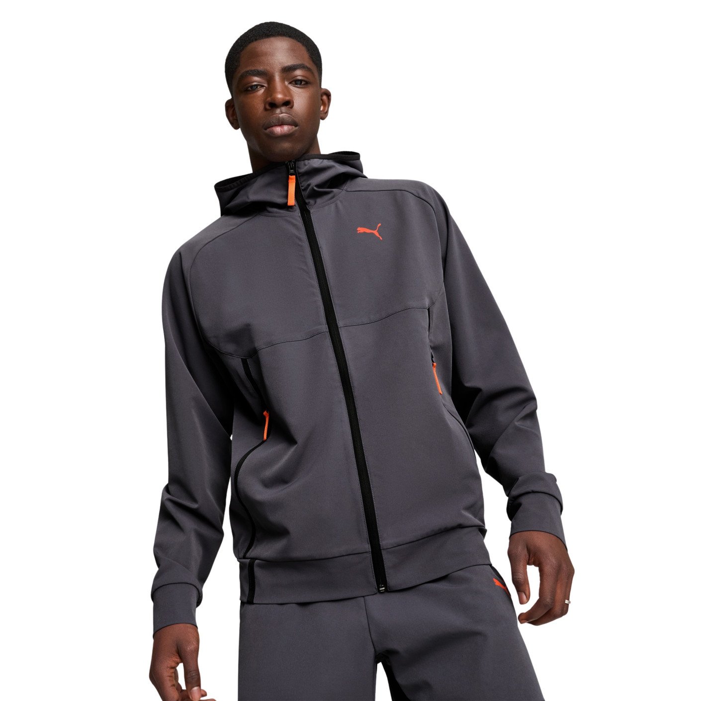 PUMA Pumatech Veste d'Entraînement Woven 2024-2025 Noir Orange