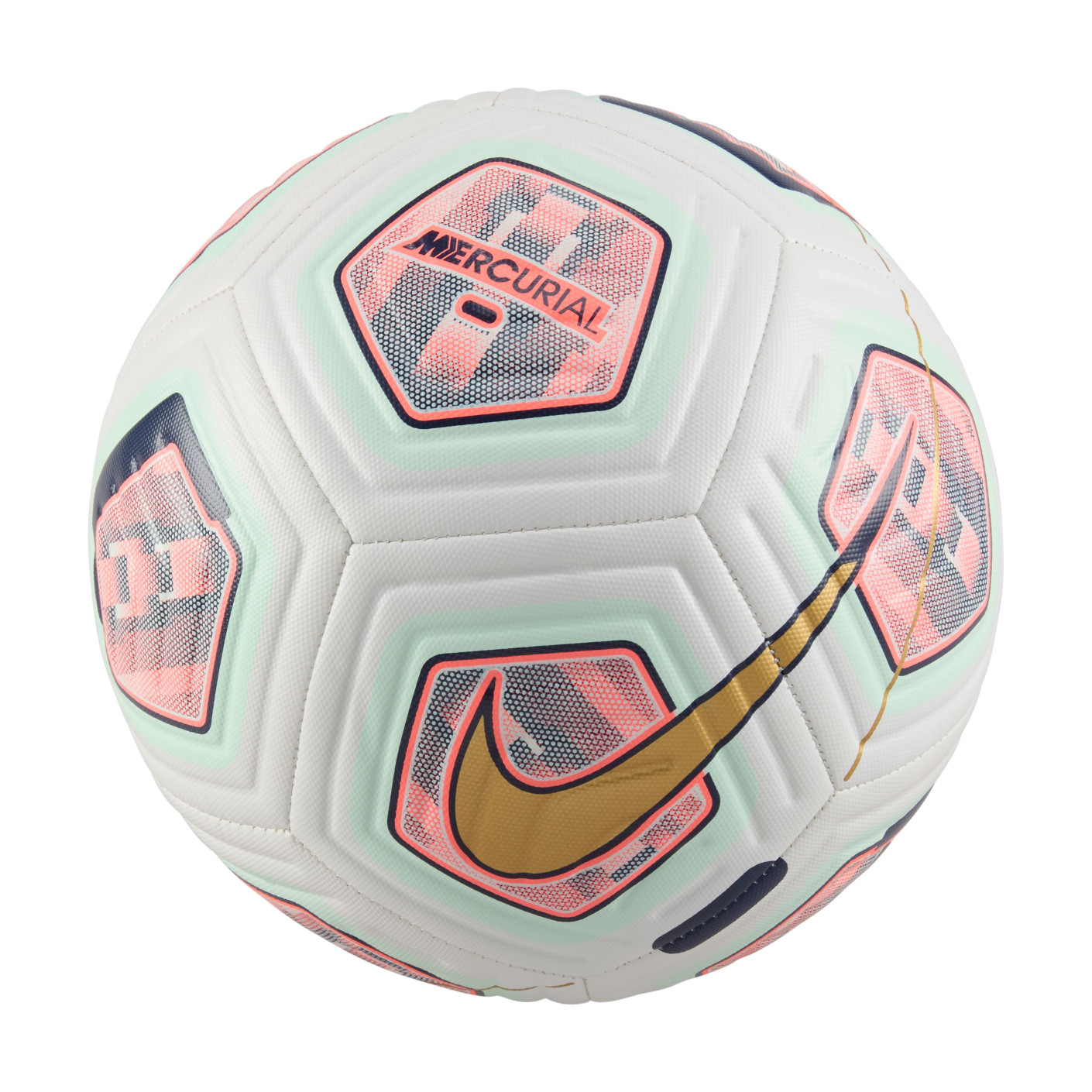 Nike CR7 Academy Voetbal Maat 5 Wit Roze Goud Mintgroen