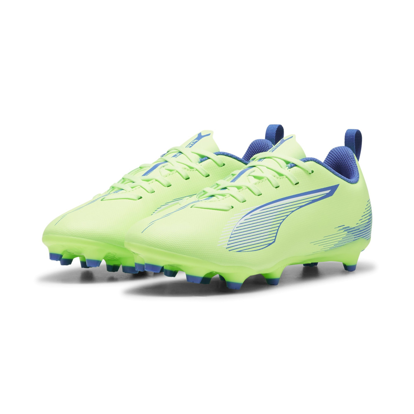 PUMA Ultra 5 Play Gazon Naturel Gazon Artificiel Chaussures de Foot (MG) Enfants Vert Bleu Noir Blanc