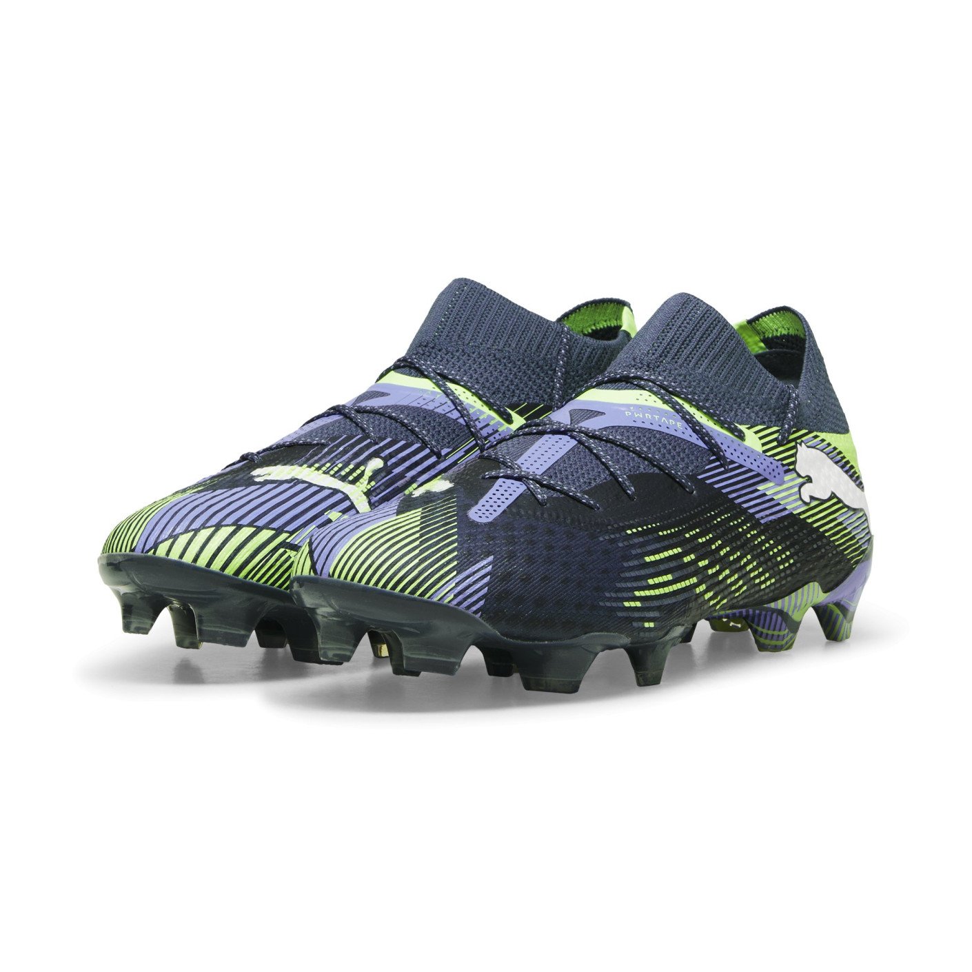 PUMA Future 7 Ultimate Gras / Kunstgras Voetbalschoenen (MG) Grijs Paars Groen Wit