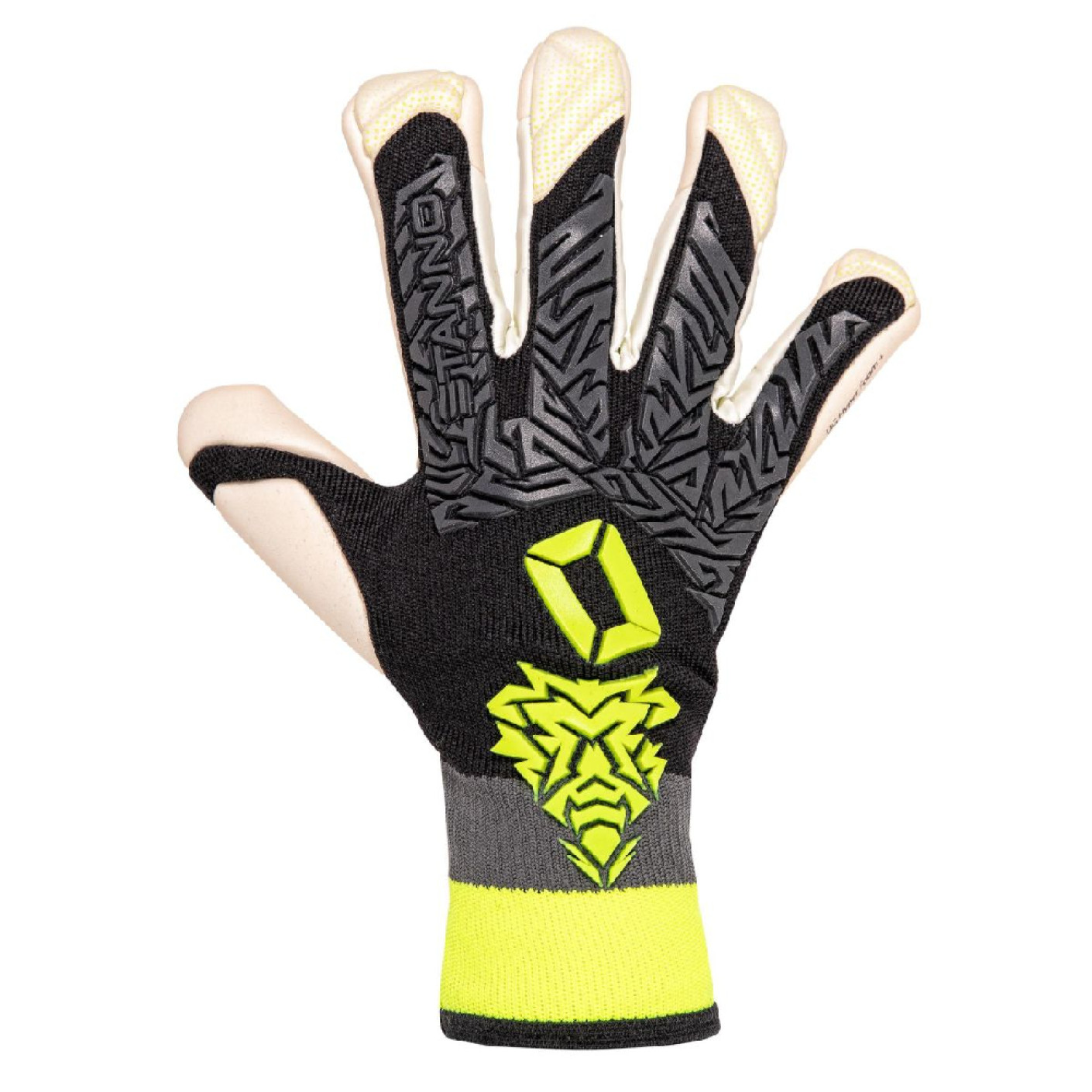 Stanno Volare Ultra III Gants de Gardien de But Enfants Noir Gris Jaune Blanc