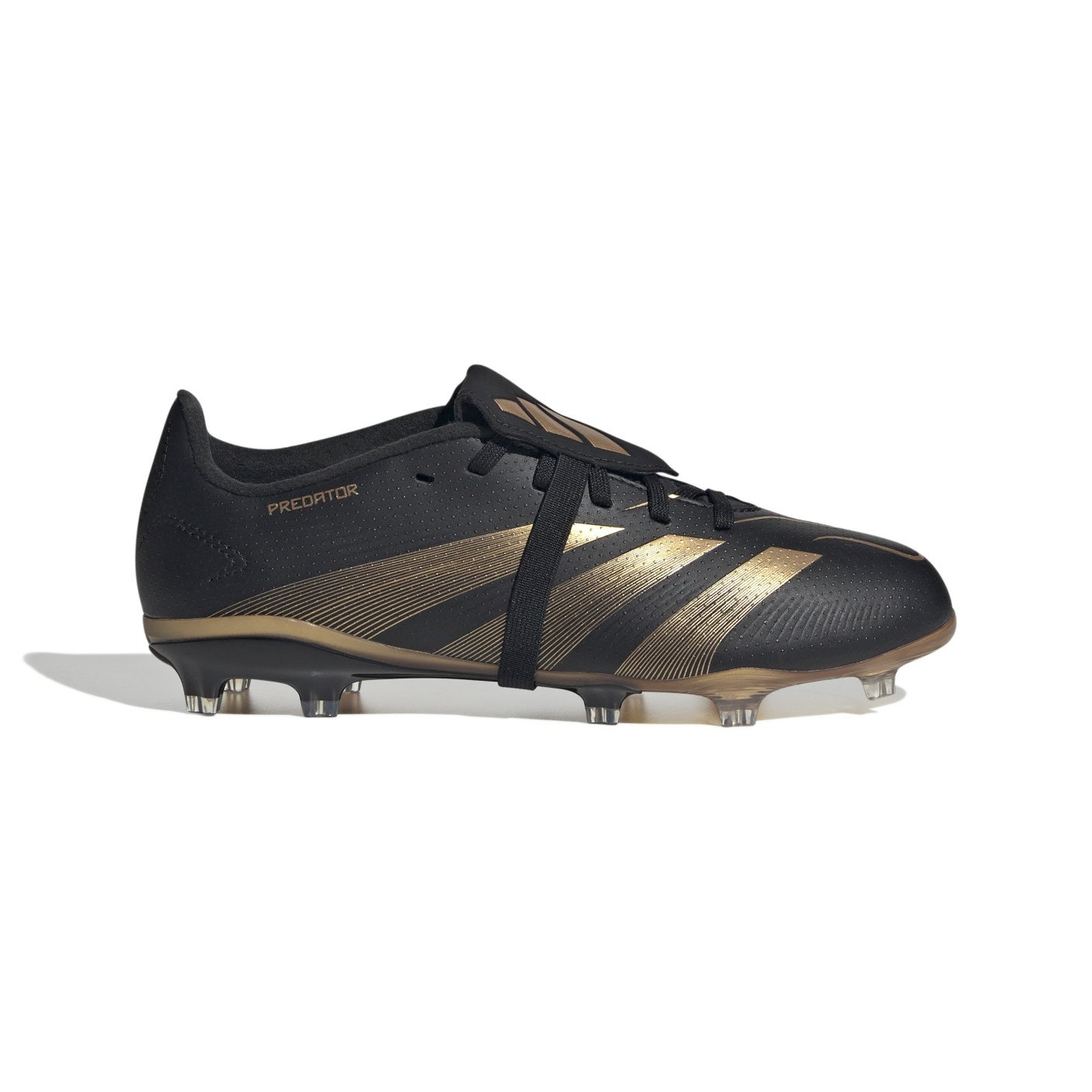 adidas Predator Bellingham League FT Gras Voetbalschoenen (FG) Kids Zwart Goud