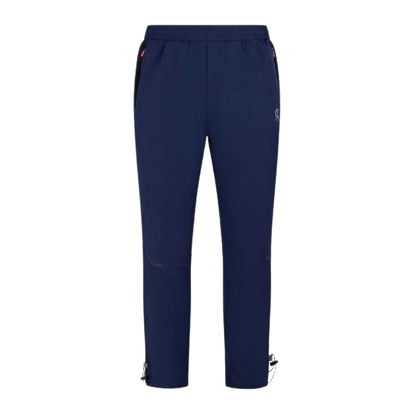 Pantalon d'entraînement Cruyff Elite bleu foncé noir argent rose