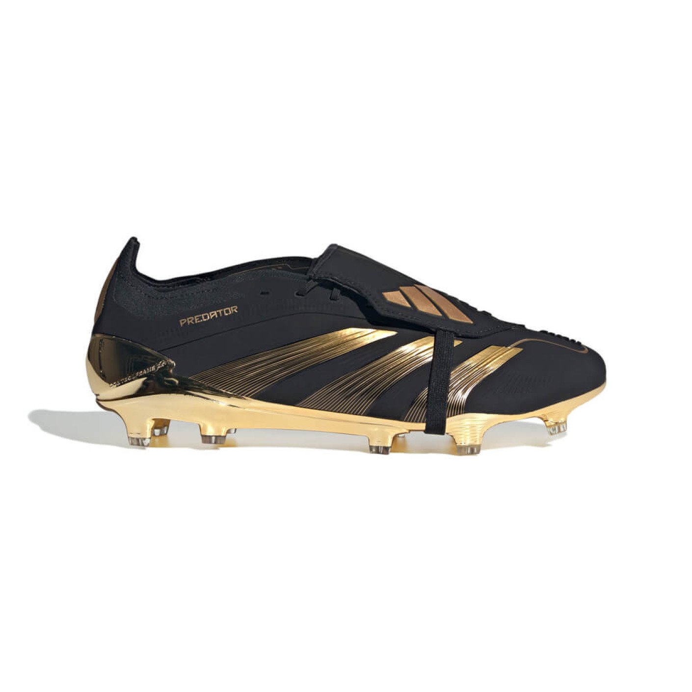 adidas Predator Bellingham Elite FT Gras Voetbalschoenen FG Zwart Goud Voetbalshop.be