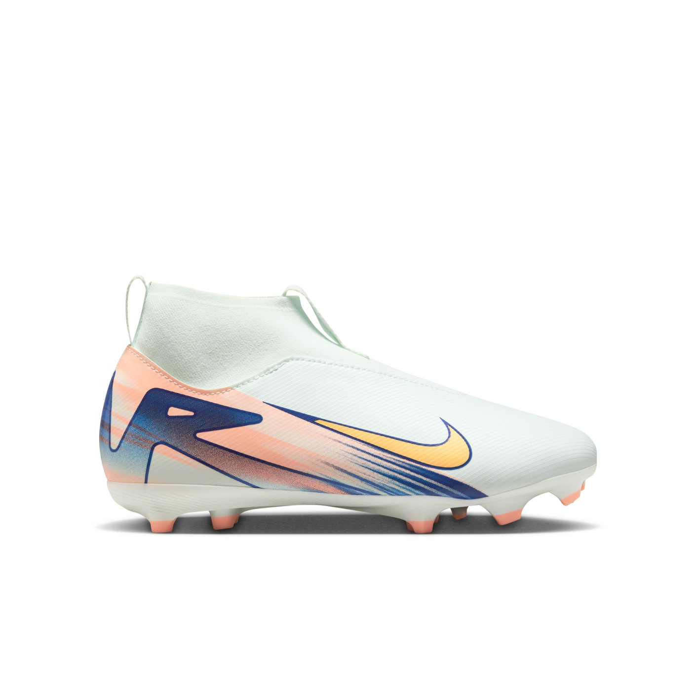 Nike Zoom Mercurial Superfly 10 Academy MDS Gazon Naturel Artificiel Chaussures de Foot (MG) Enfants Vert Menthe Bleu Rose Doré