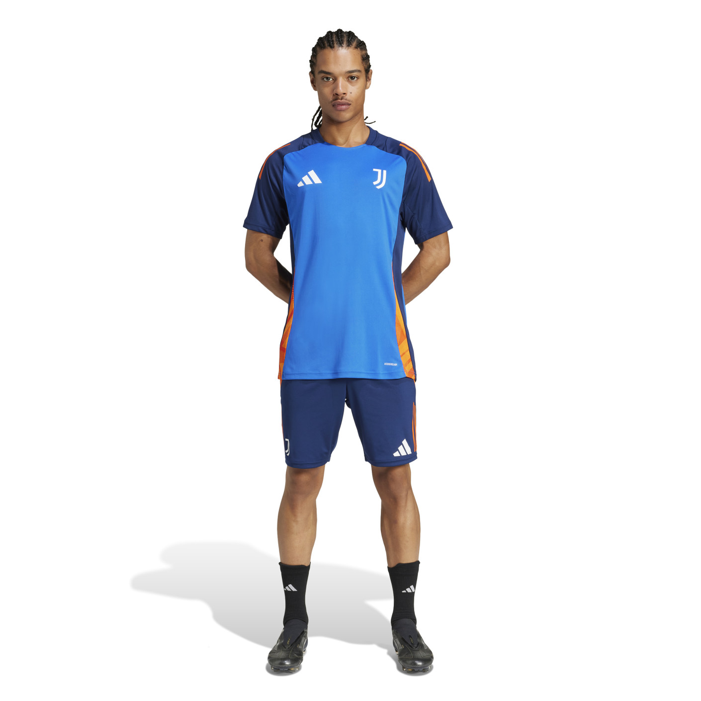 adidas Juventus Trainingsset 2024-2025 Blauw Oranje Wit