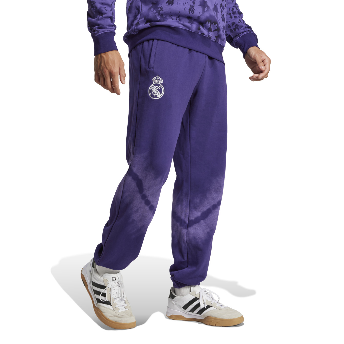 adidas Real Madrid CNY Pantalon de Jogging 2024-2025 Mauve Blanc