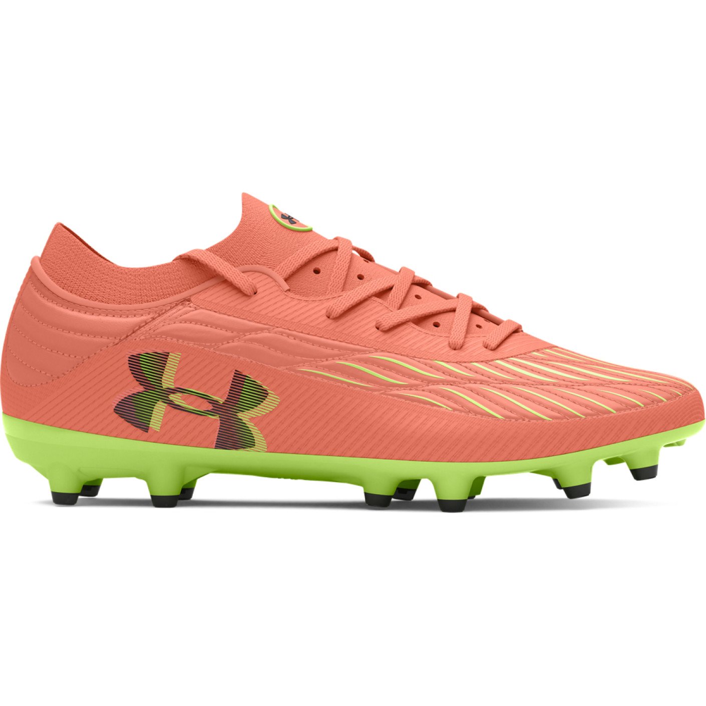 Under Armour Magnetico Pro 4.0 Gazon Naturel Chaussures de Foot (FG) Orange Vert