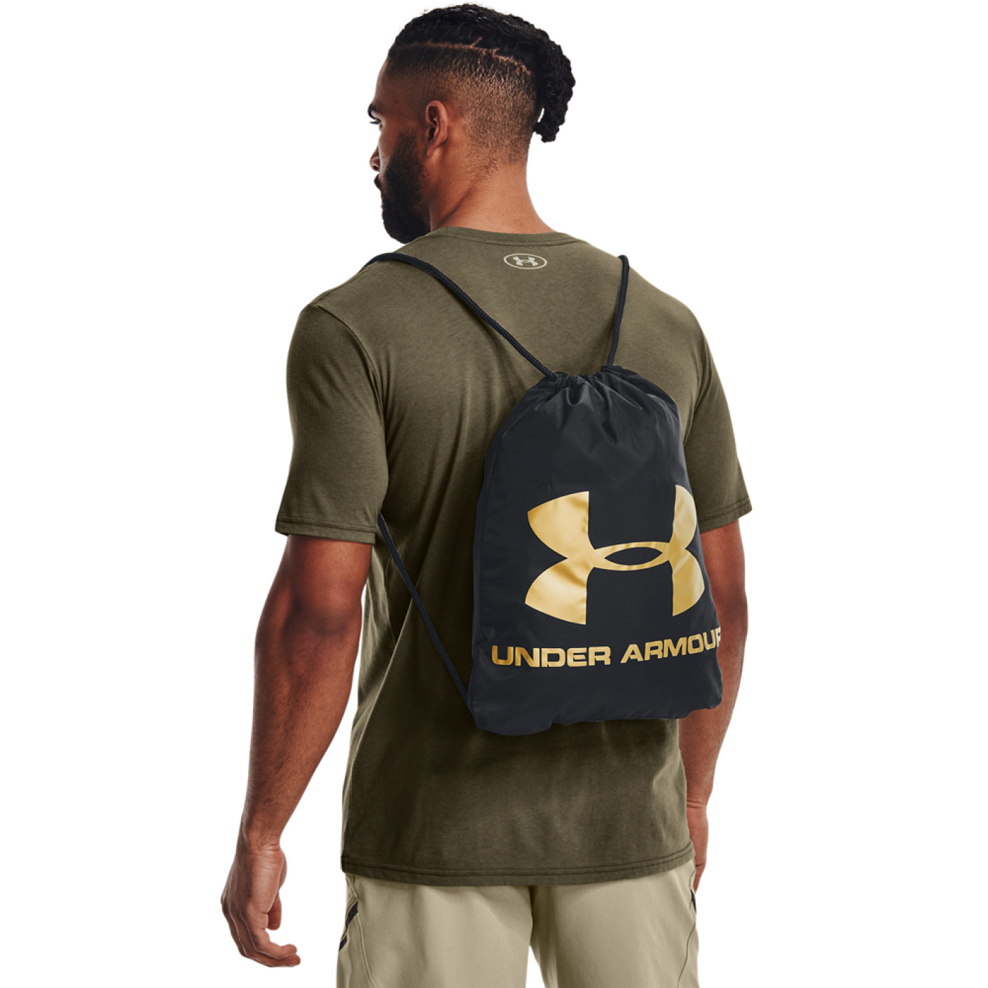 Under Armour Sac de Gym Noir Doré