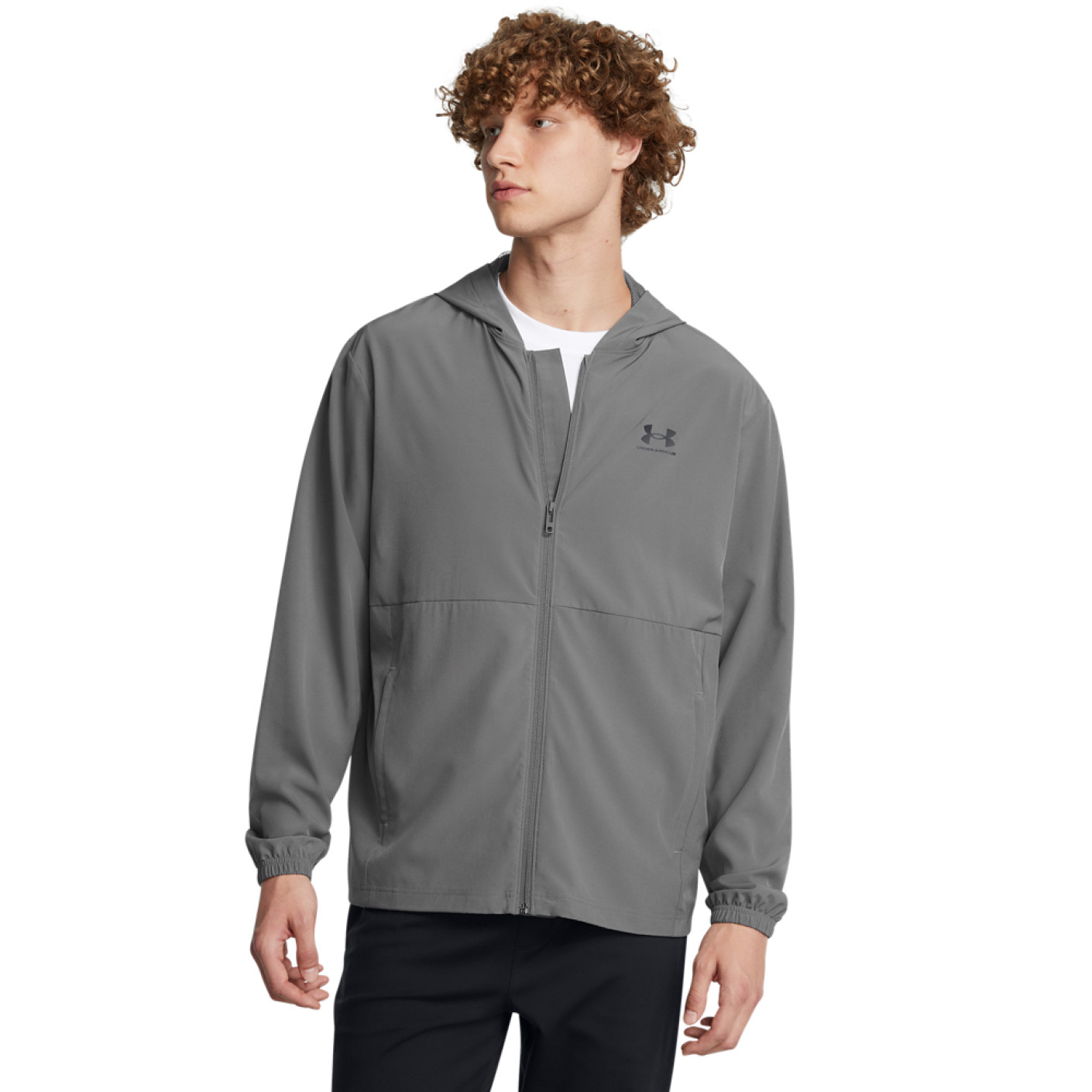 Veste coupe-vent Under Armour Vibe tissée en gris