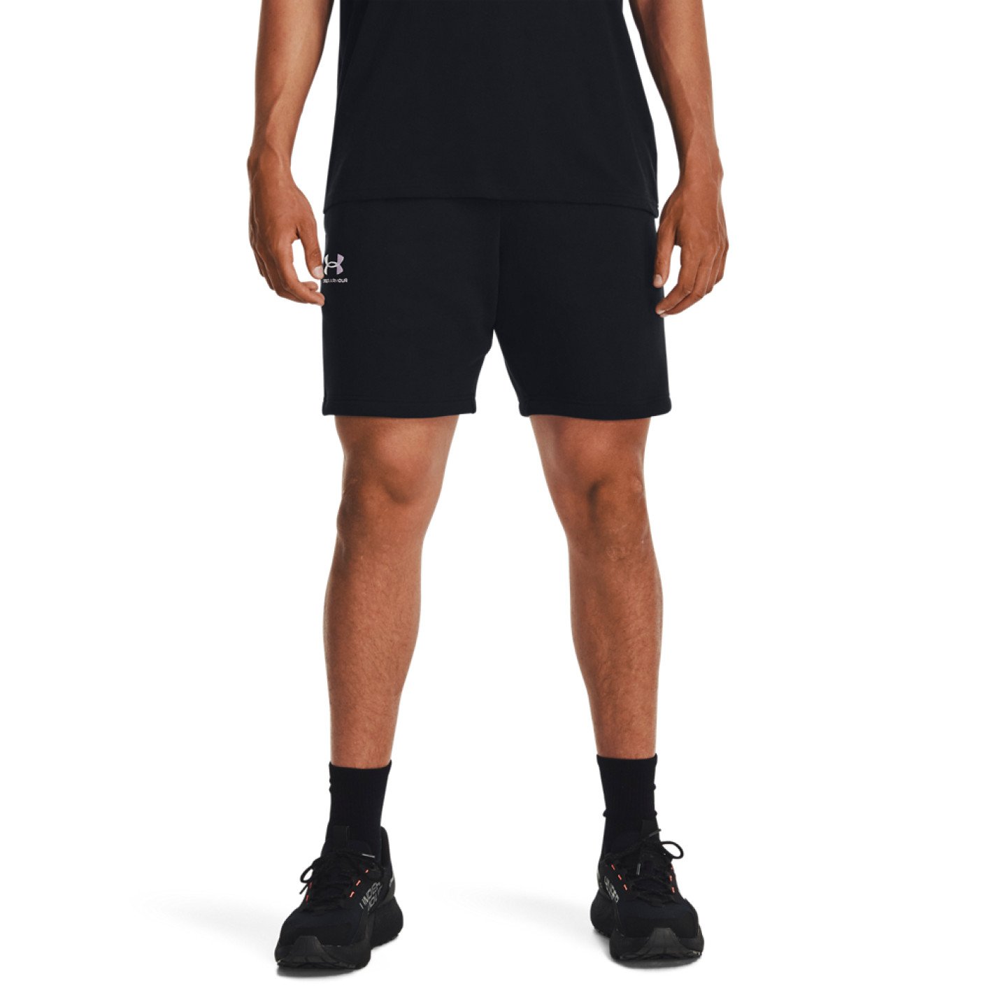 Under Armour Essential Fleece Short Noir Blanc