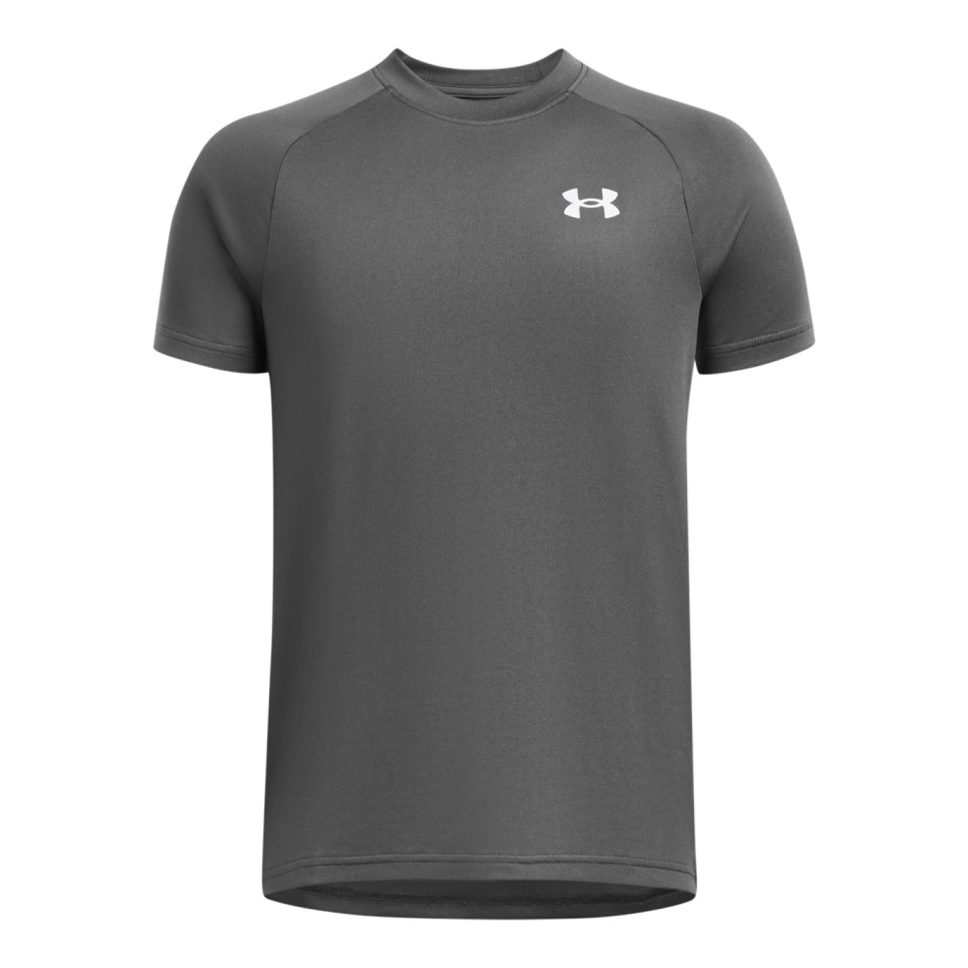 Chemise d'entraînement Under Armour Tech 2.0 pour enfants gris foncé et blanc