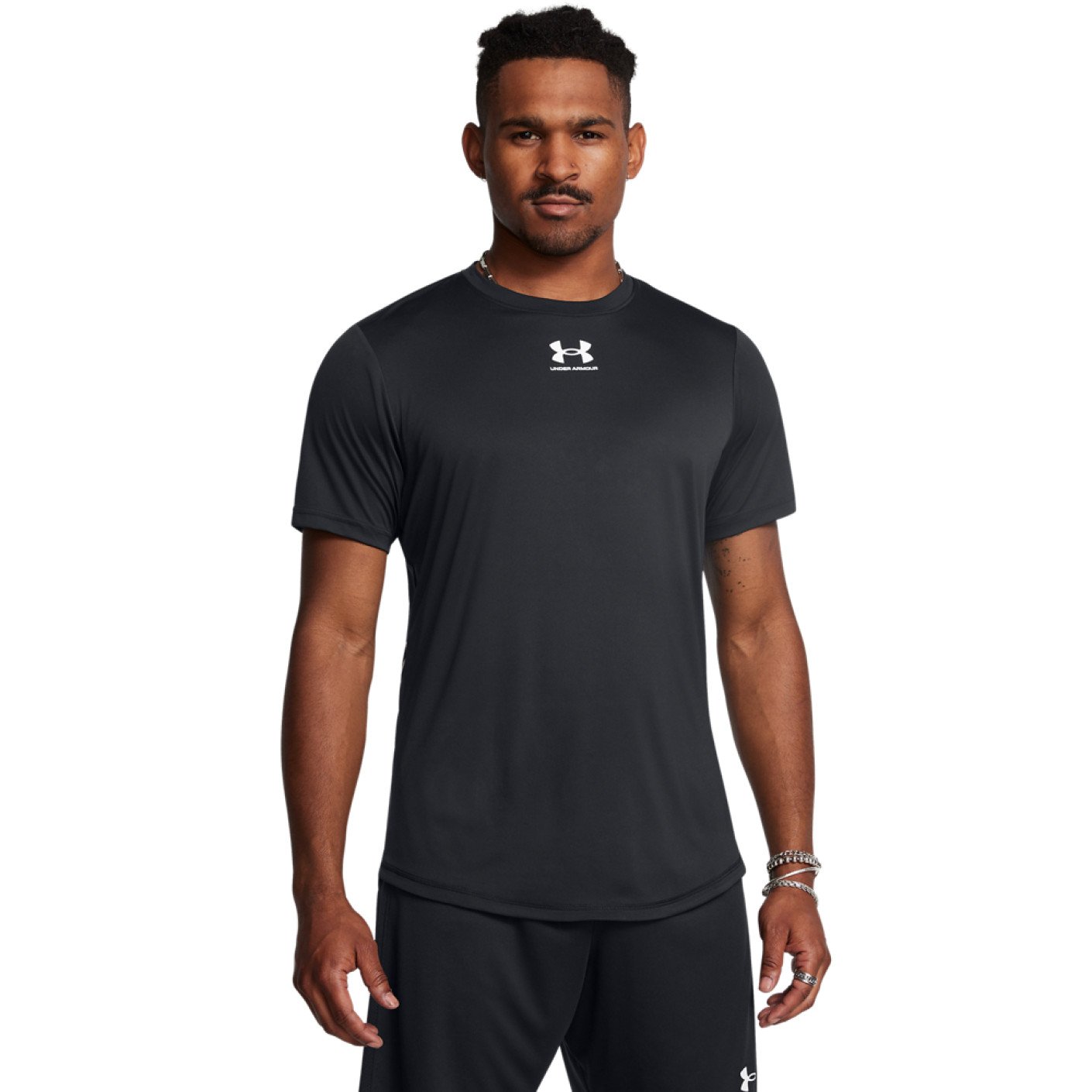 Chemise d'entraînement Under Armour Challenger Pro, noir et blanc