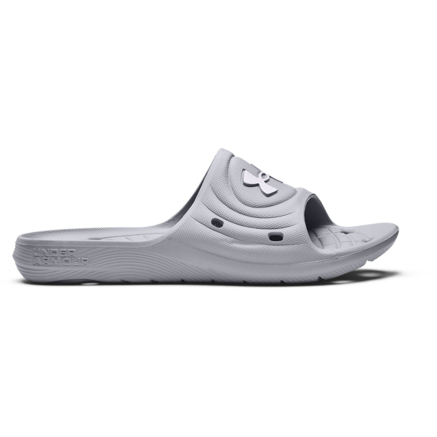 Claquettes Under Armour Locker IV gris-blanc