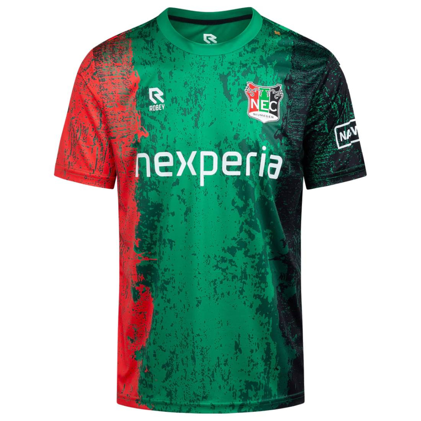 Robey NEC Nijmegen Pre-Match Trainingsshirt 2024-2025 Rood Groen Zwart