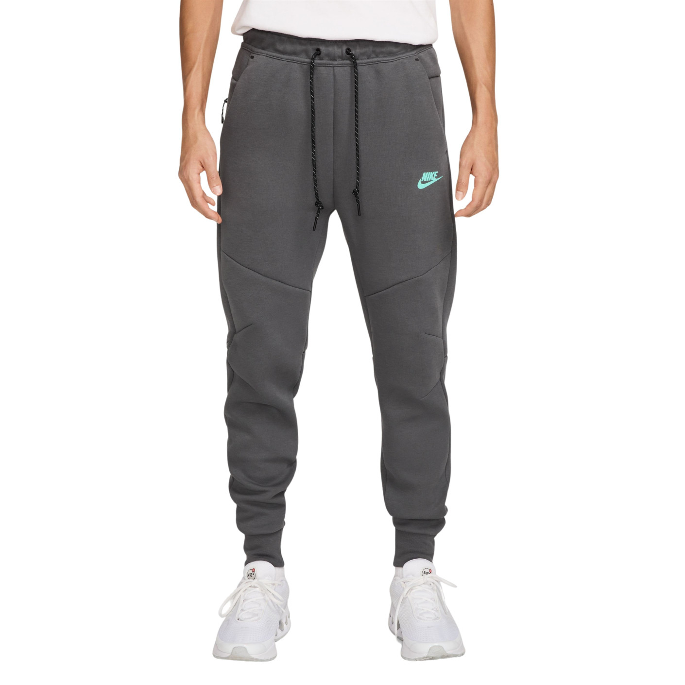 Nike Tech Fleece Sportswear Pantalon de Jogging Gris Foncé Turquoise Noir