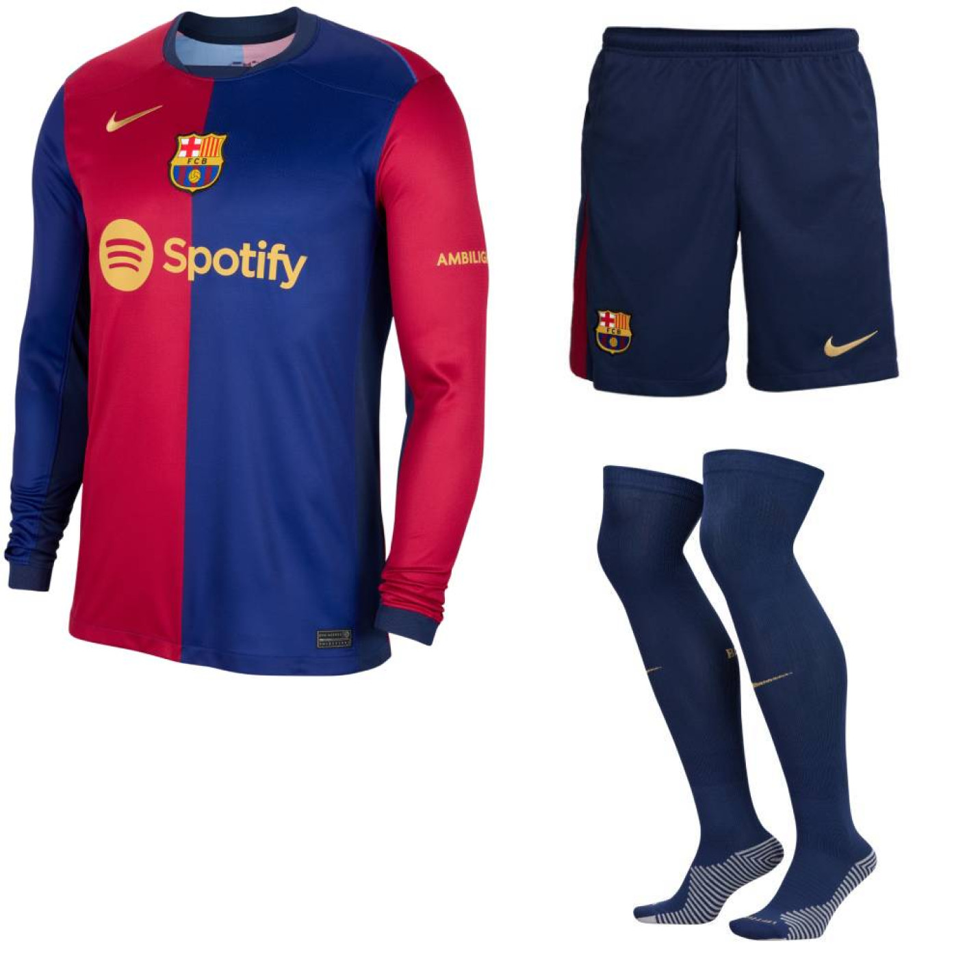 Maillot Nike FC Barcelona Home 2024-2025 à manches longues