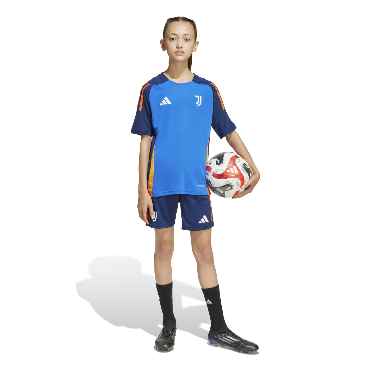 adidas Juventus Ensemble Training 2024-2025 Enfants Bleu Orange Blanc