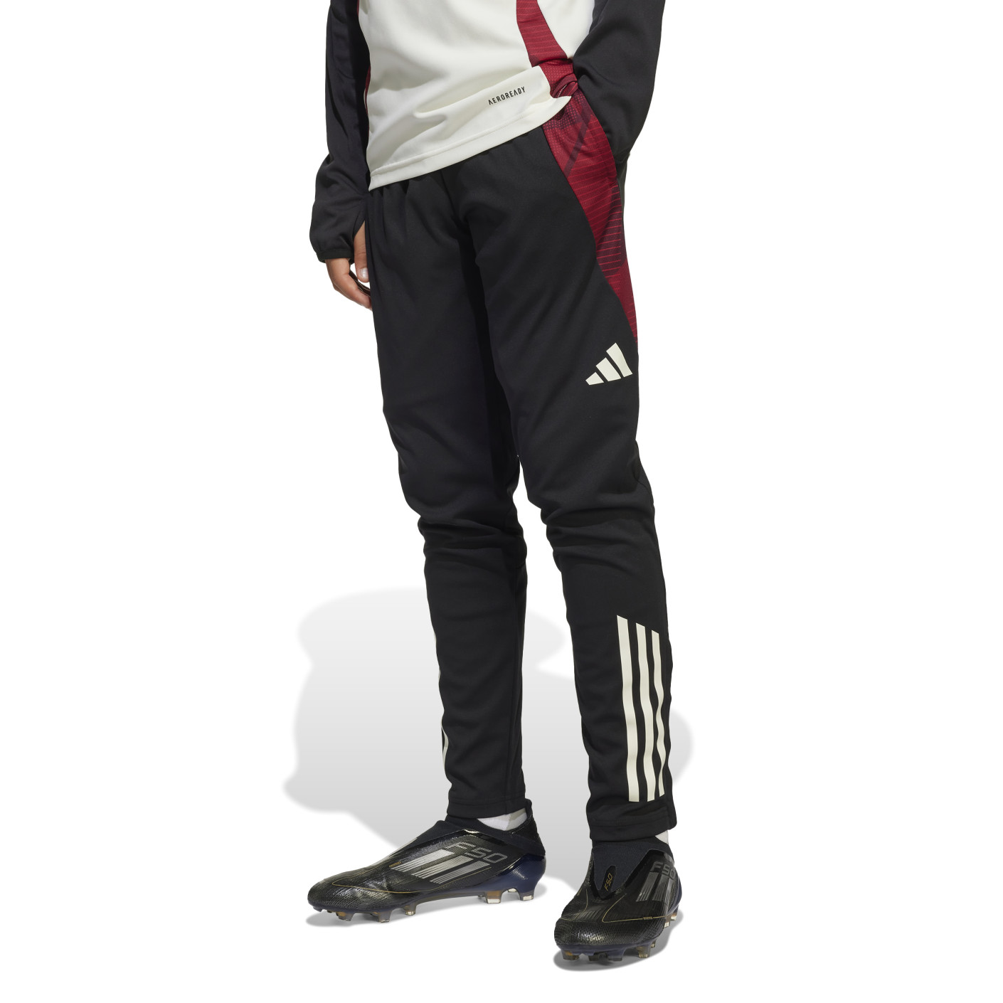 adidas Manchester United Pantalon d'Entraînement 2024-2025 Enfants Noir Blanc Rouge