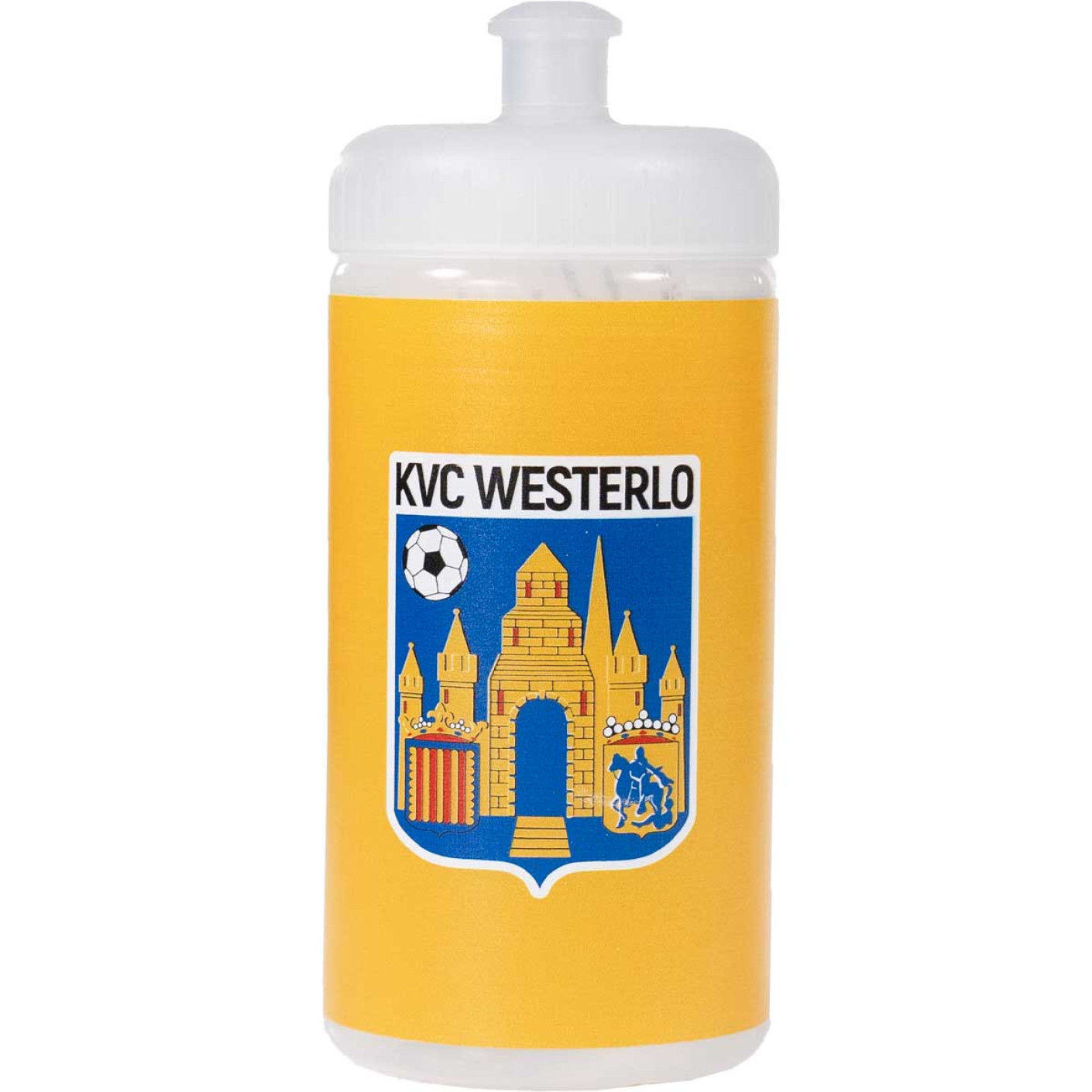 Bouteille bleue jaune KVC Westerlo