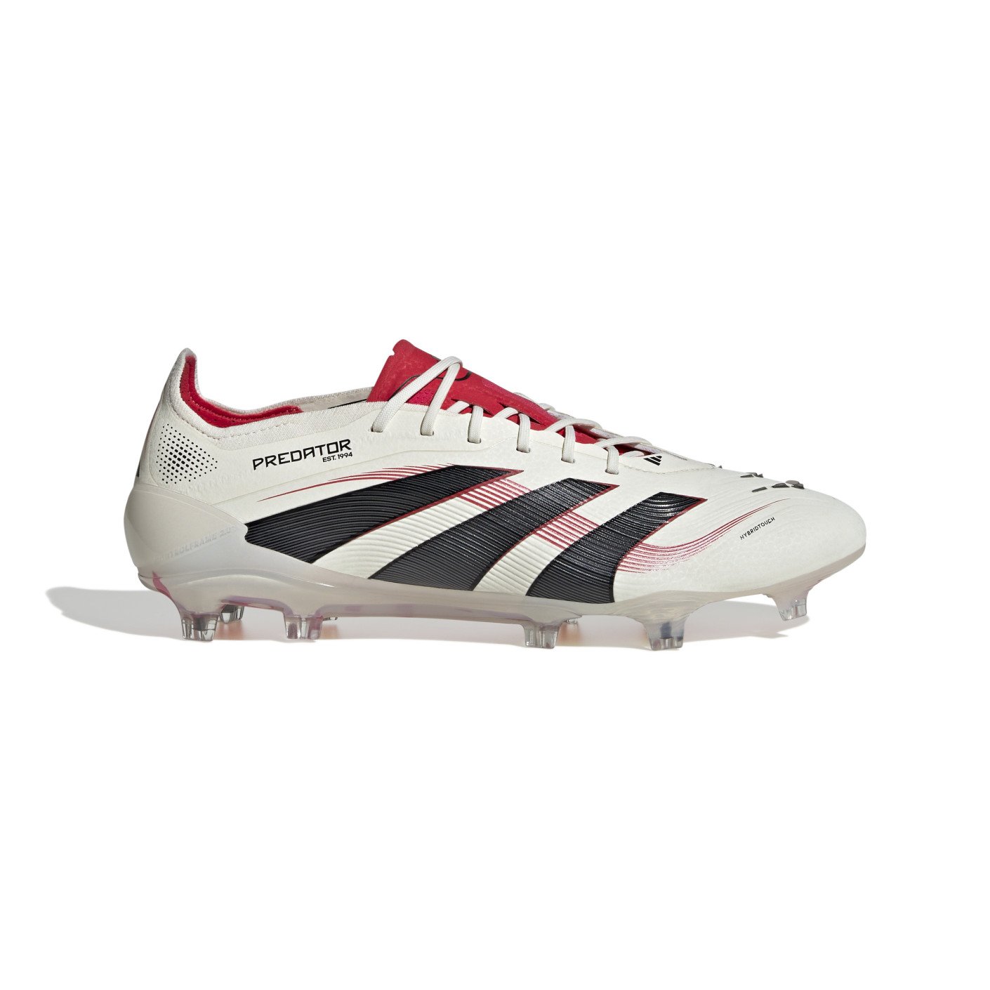 adidas Predator Elite Gras Voetbalschoenen (FG) Wit Zwart Rood