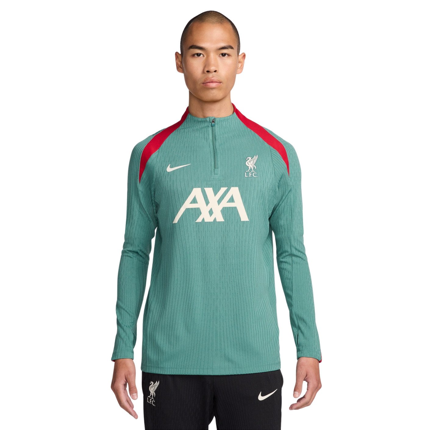 Nike Liverpool Strike Elite Haut d'Entraînement 1/4-Zip 2024-2025 Vert Rouge