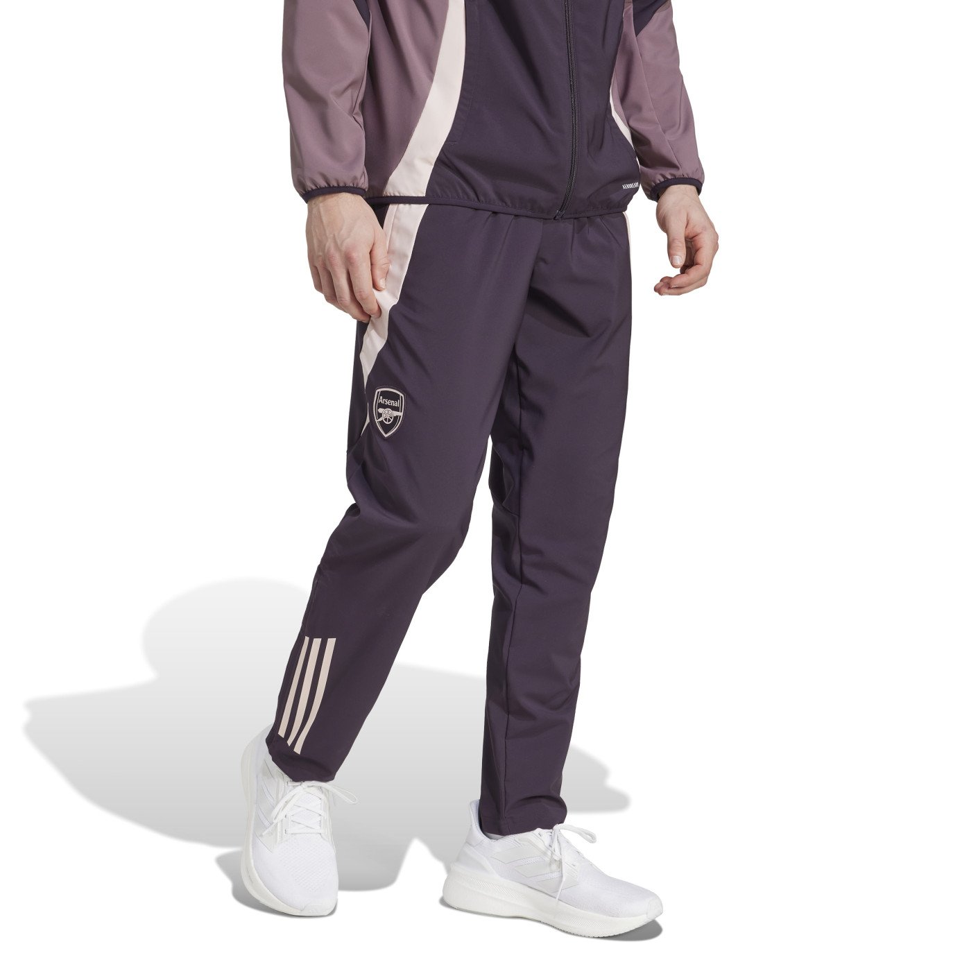 adidas Arsenal Pantalon d'Entraînement 2024-2025 Mauve Foncé Beige Mauve