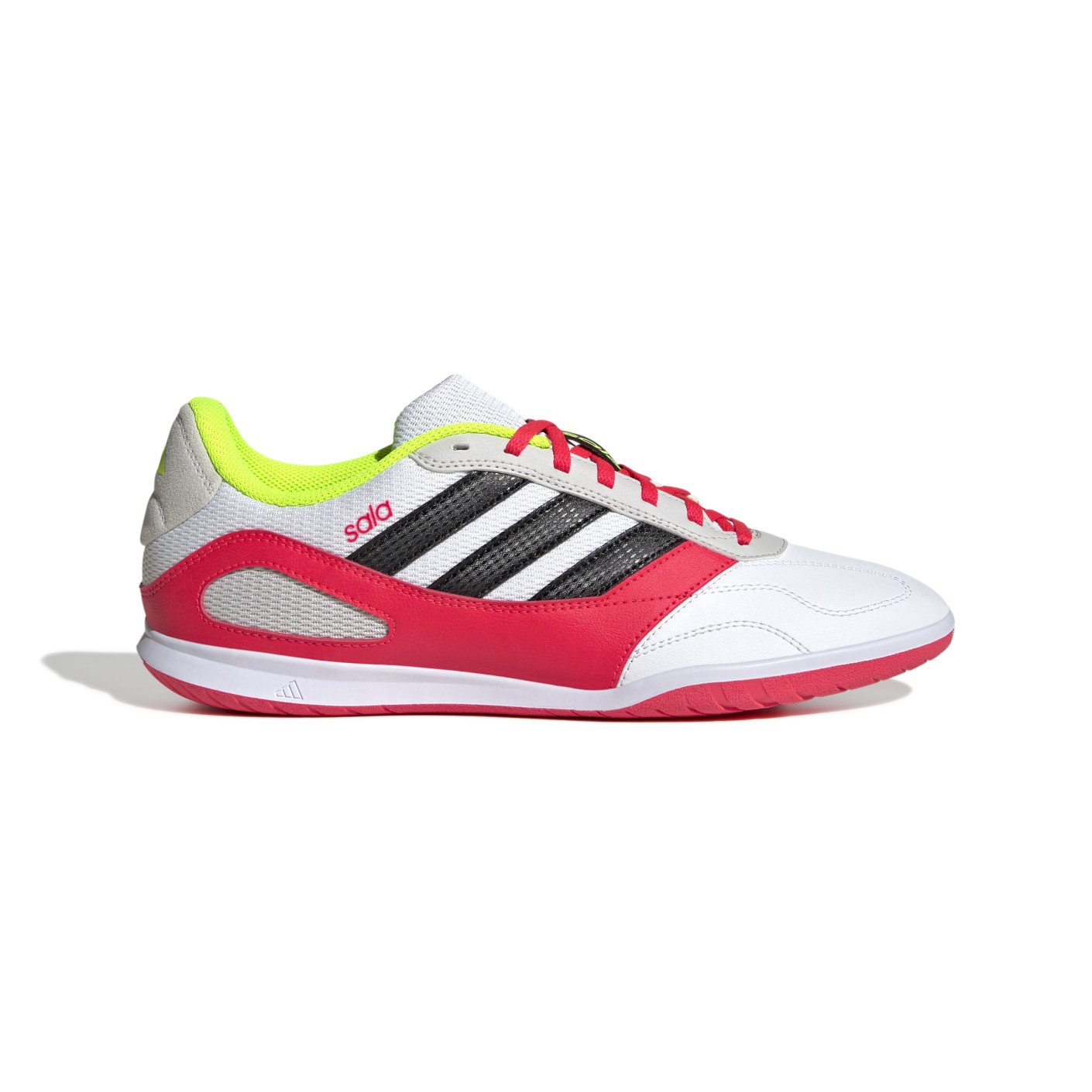 adidas Super Sala III Chaussures de Foot en Salle (IN) Blanc Rouge Gris Jaune