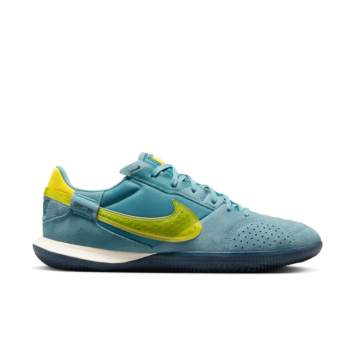 Chaussures de football Nike Street Gato Street, jaune sarcelle