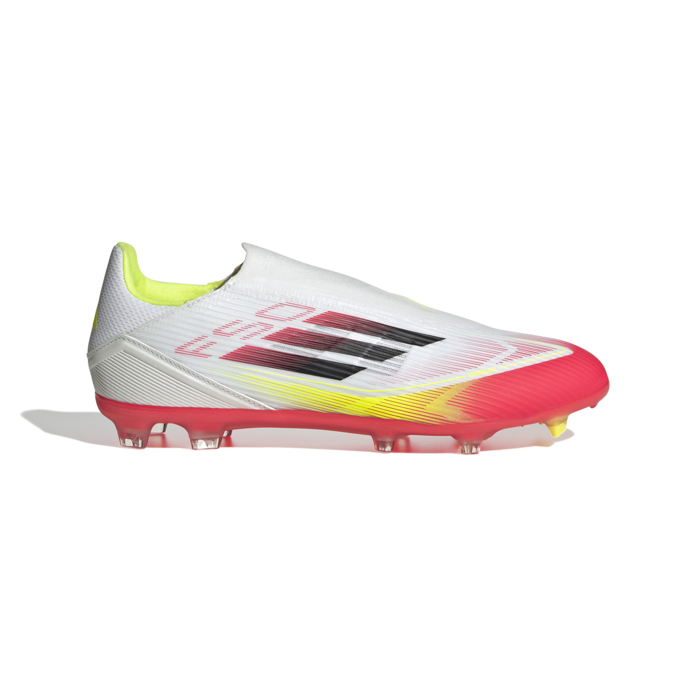 adidas F50 League Veterloze Gras / Kunstgras Voetbalschoenen (MG) Wit Rood Zwart Geel