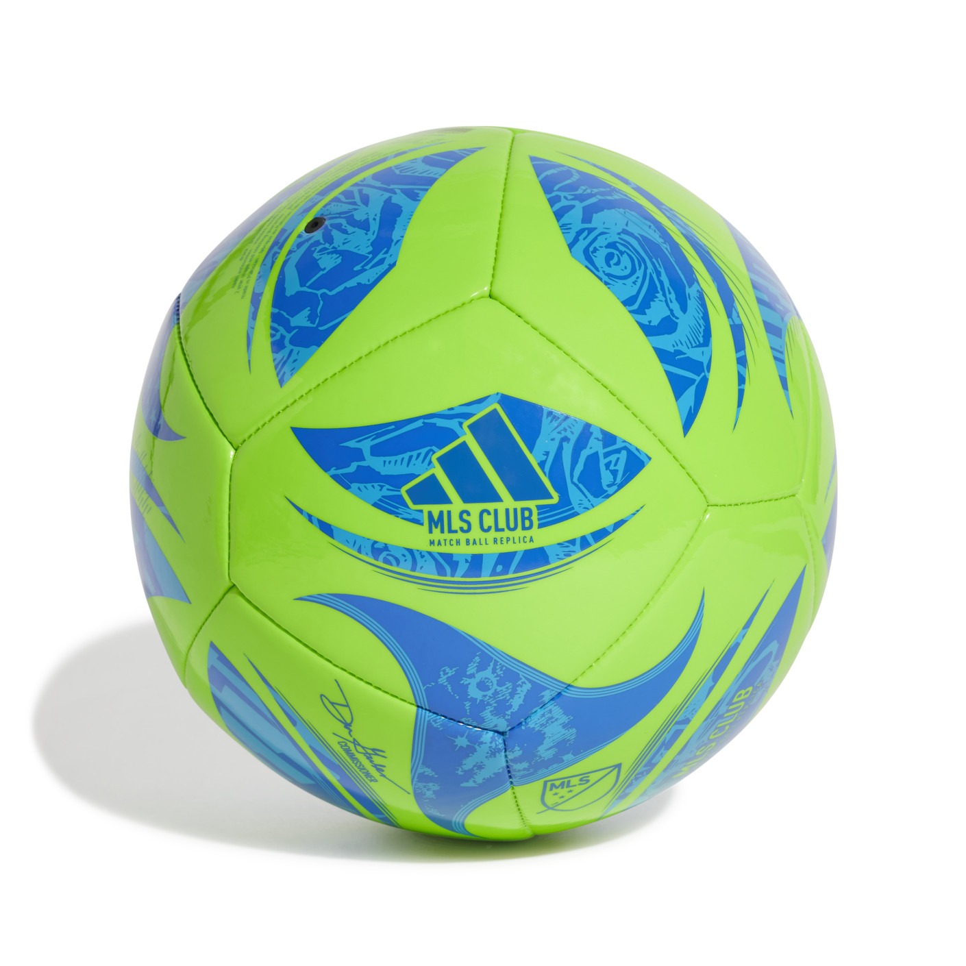 Ballon de football adidas MLS Club Taille 5 Vert Bleu