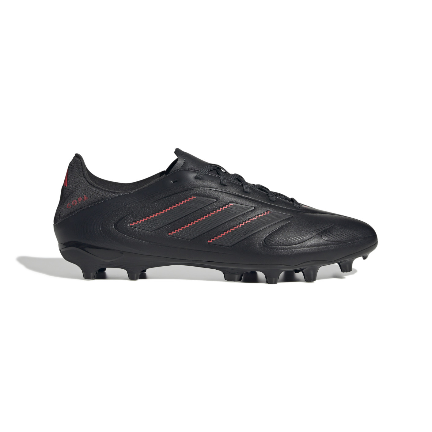 adidas Copa Pure III League Gazon Naturel Gazon Artificiel Chaussures de Foot (MG) Noir Gris Foncé Rouge