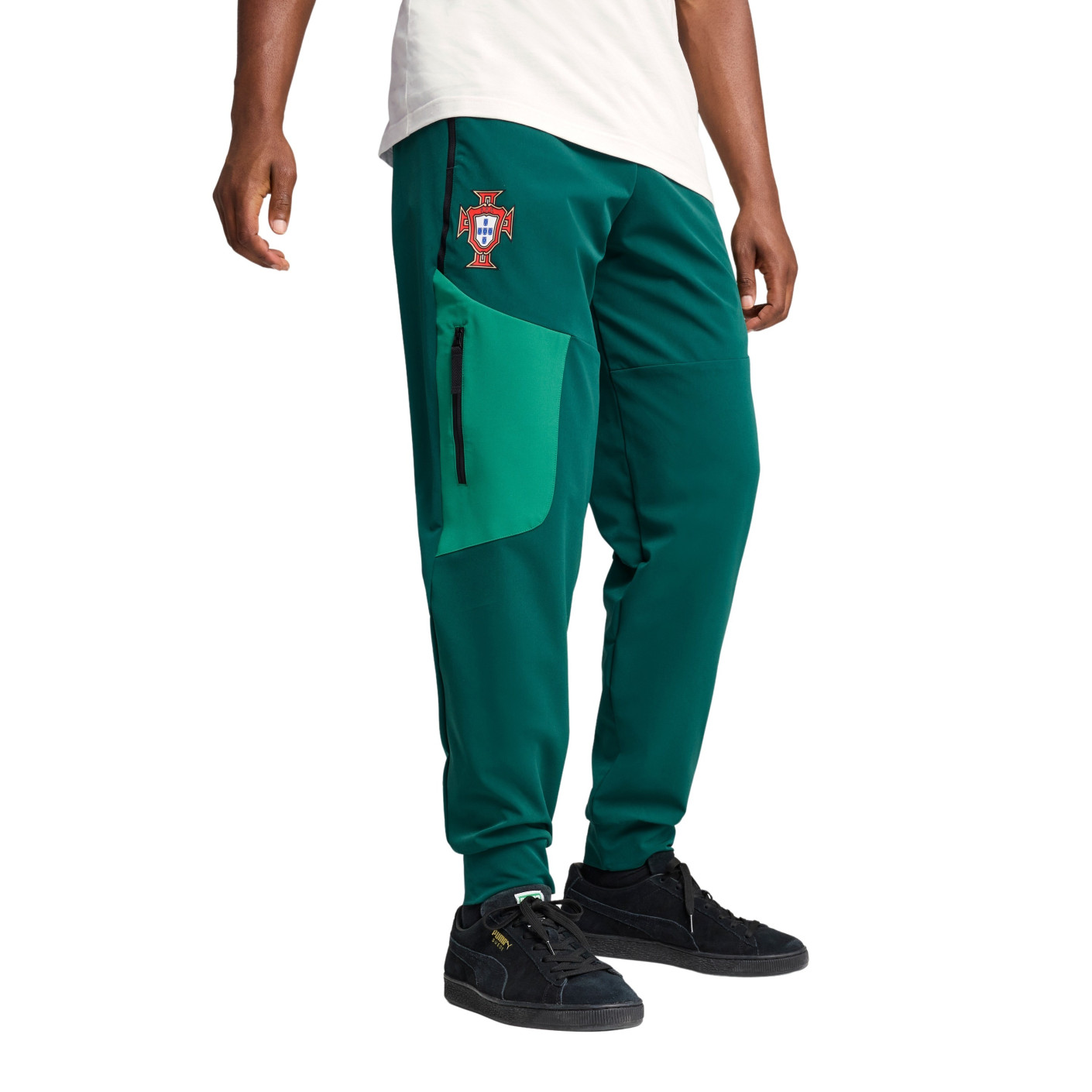 PUMA Portugal Pumatech Pantalon Woven 2025-2026 Vert Foncé Vert Blanc