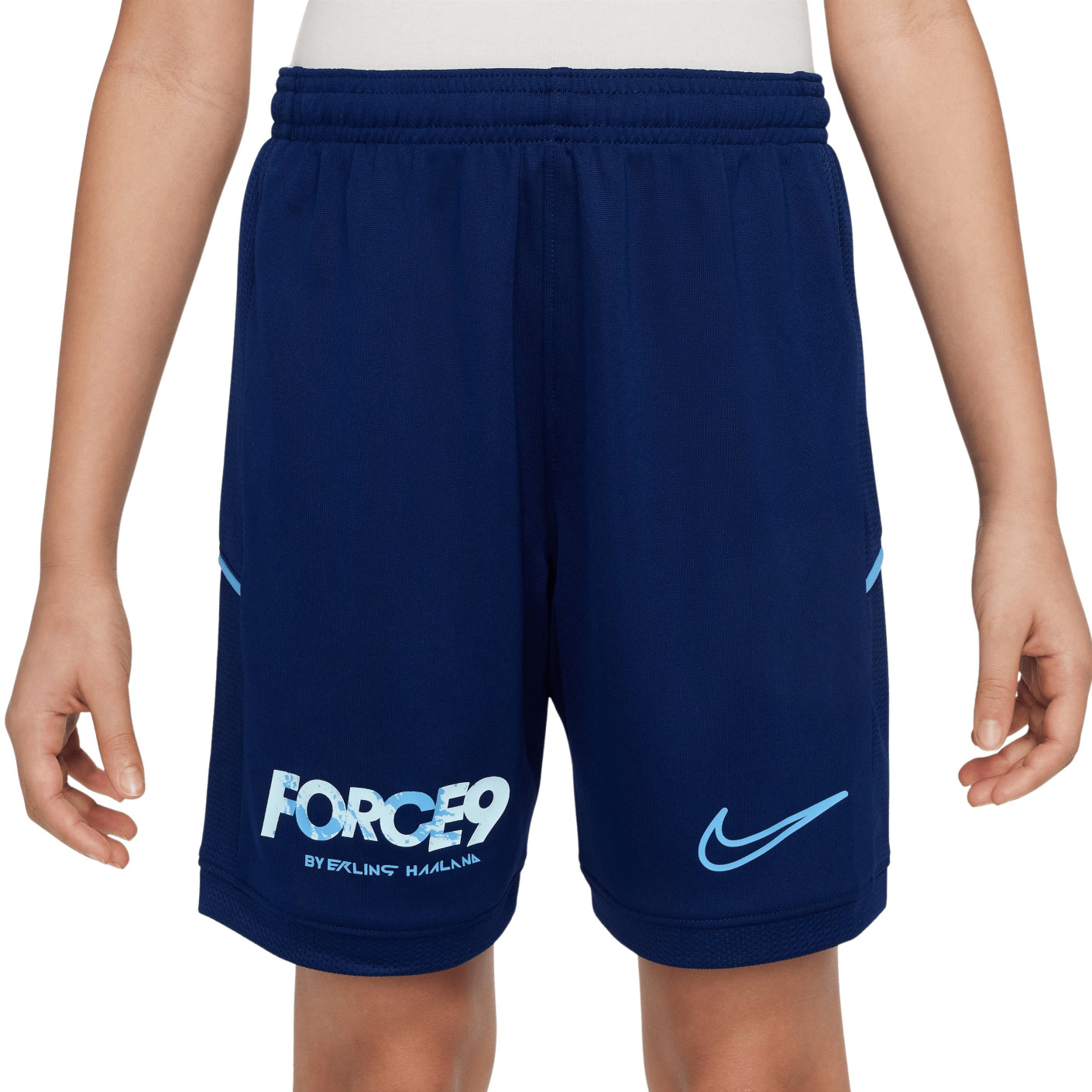 Nike Erling Haaland Academy 25 Short d'Entraînement Enfants Bleu Foncé Bleu Clair