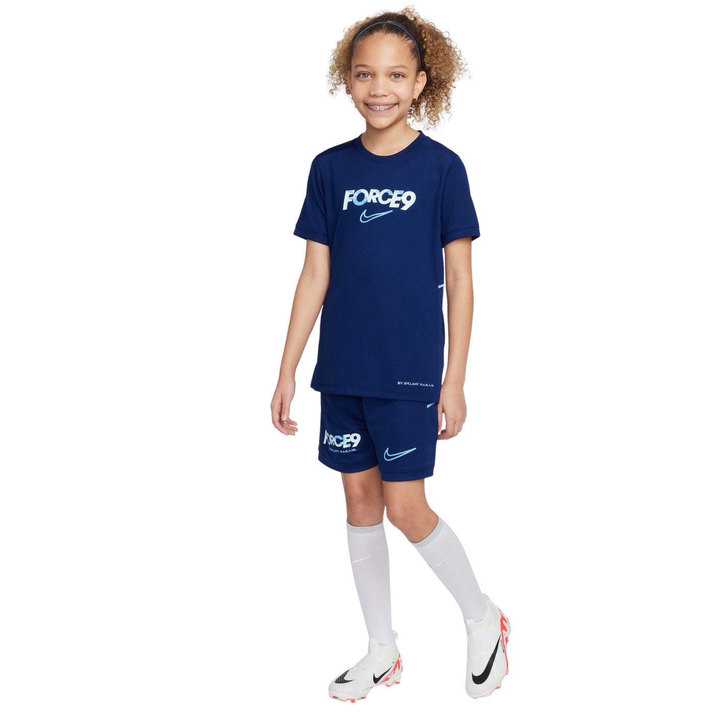 Nike Erling Haaland Academy 25 Ensemble Training Enfants Bleu Foncé Bleu Clair